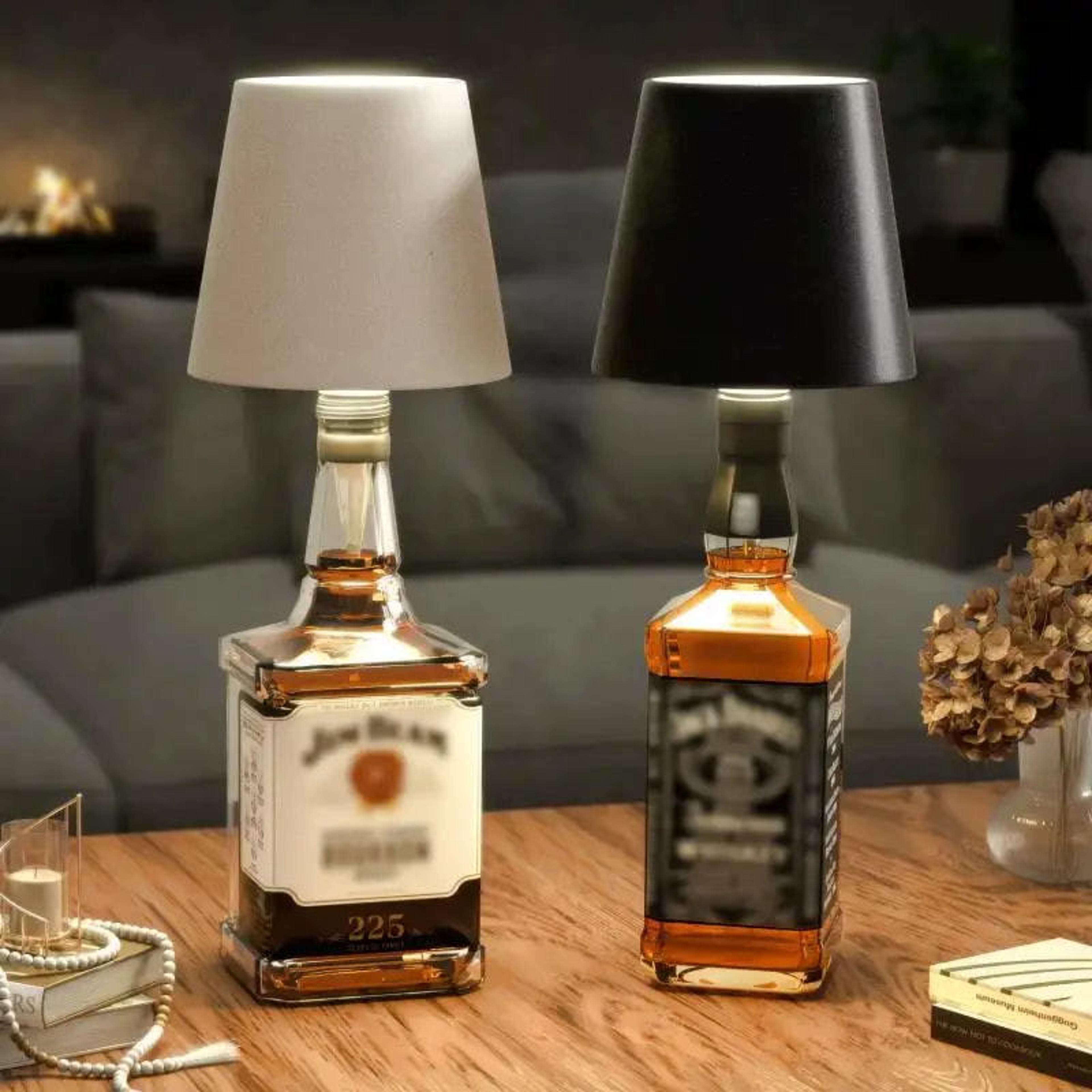 creative led bottle lamp, portable, rechargeable, rgb dimmable light for bar, camping, restaurant decor