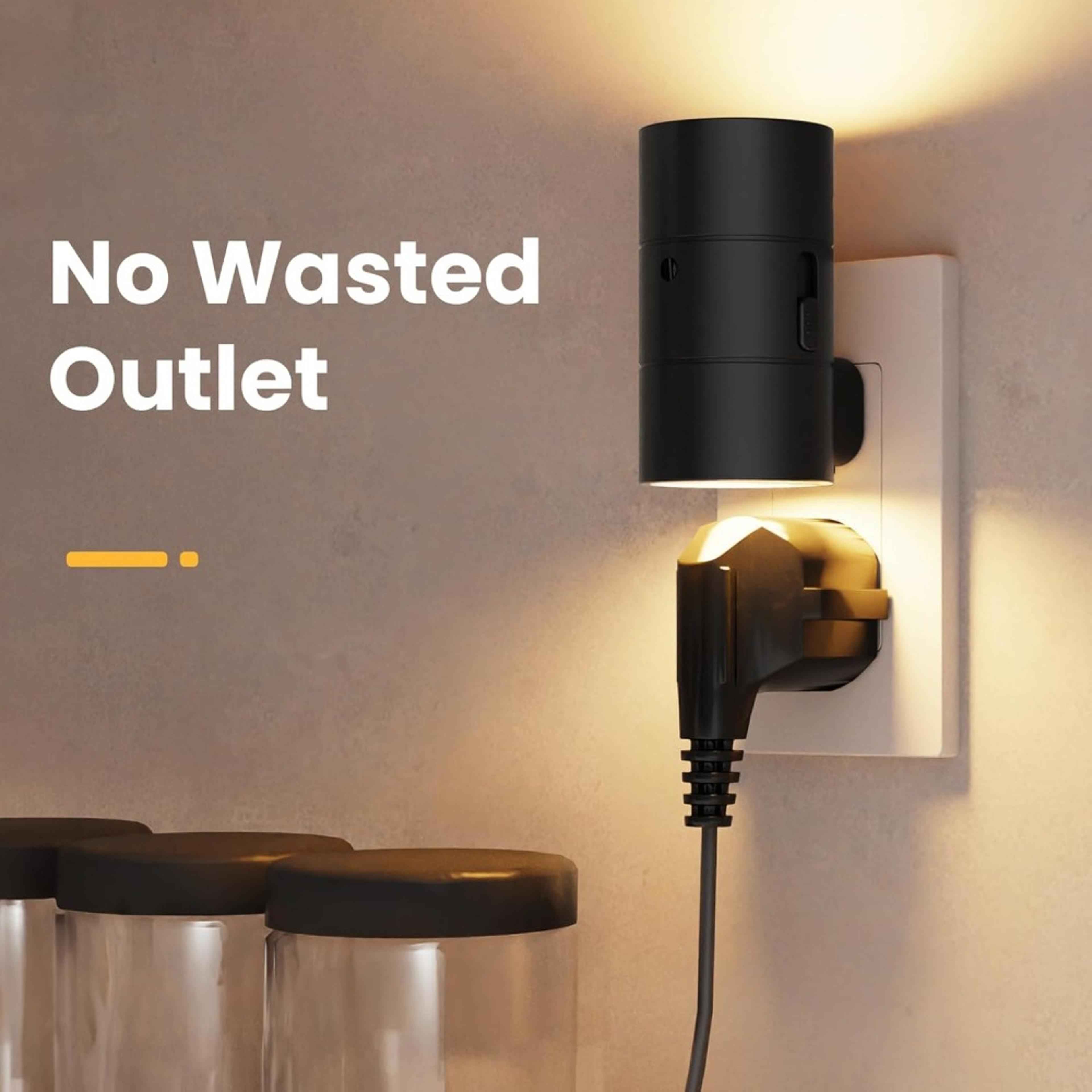 Dimmable LED Night Light Plug Into Wall With Adjustable Brightness And Light Sensor For Bedroom And 3