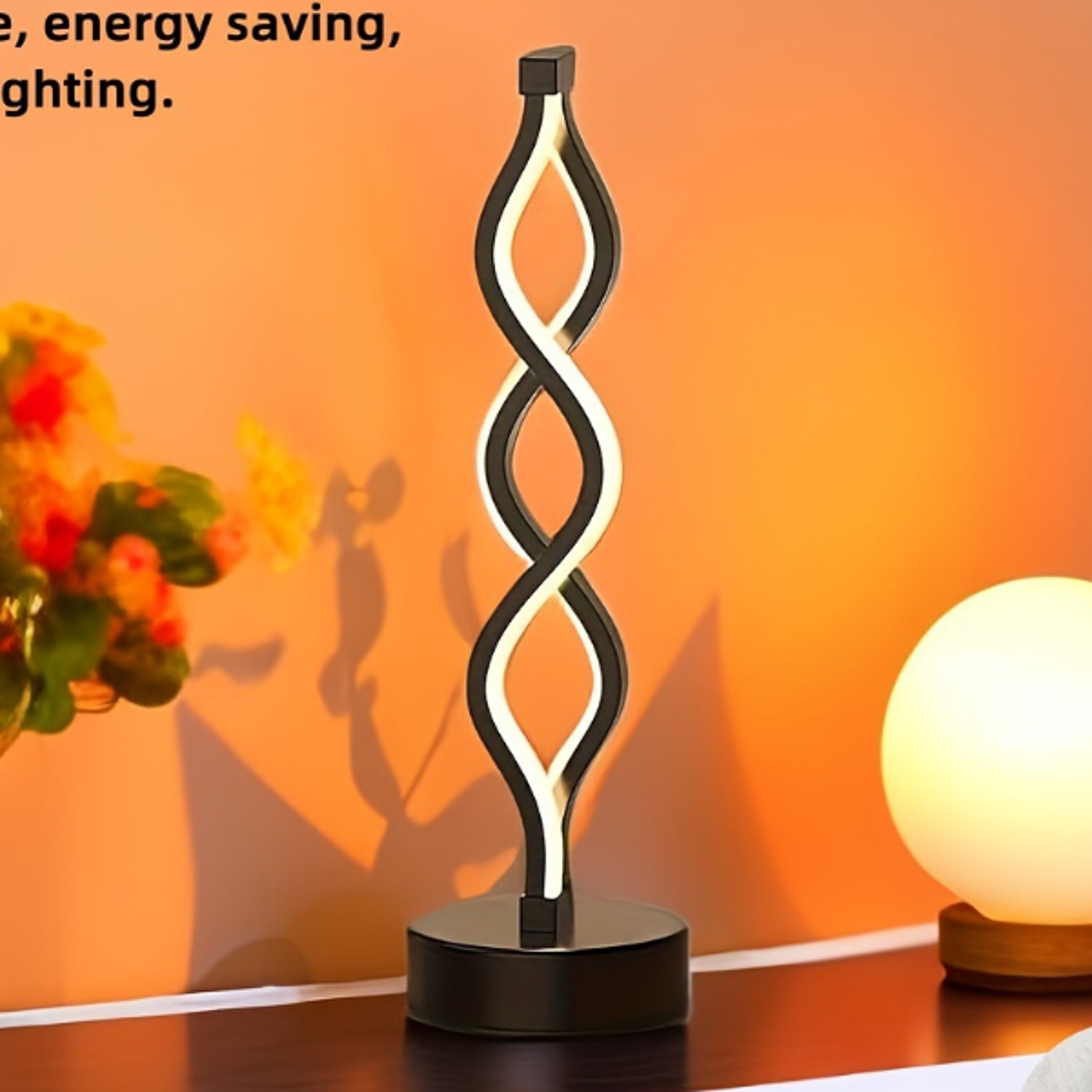 Creative Explosion Atmosphere Table Lamp Modern Bedside Night Light for Bedroom Bar and Cafe Deco