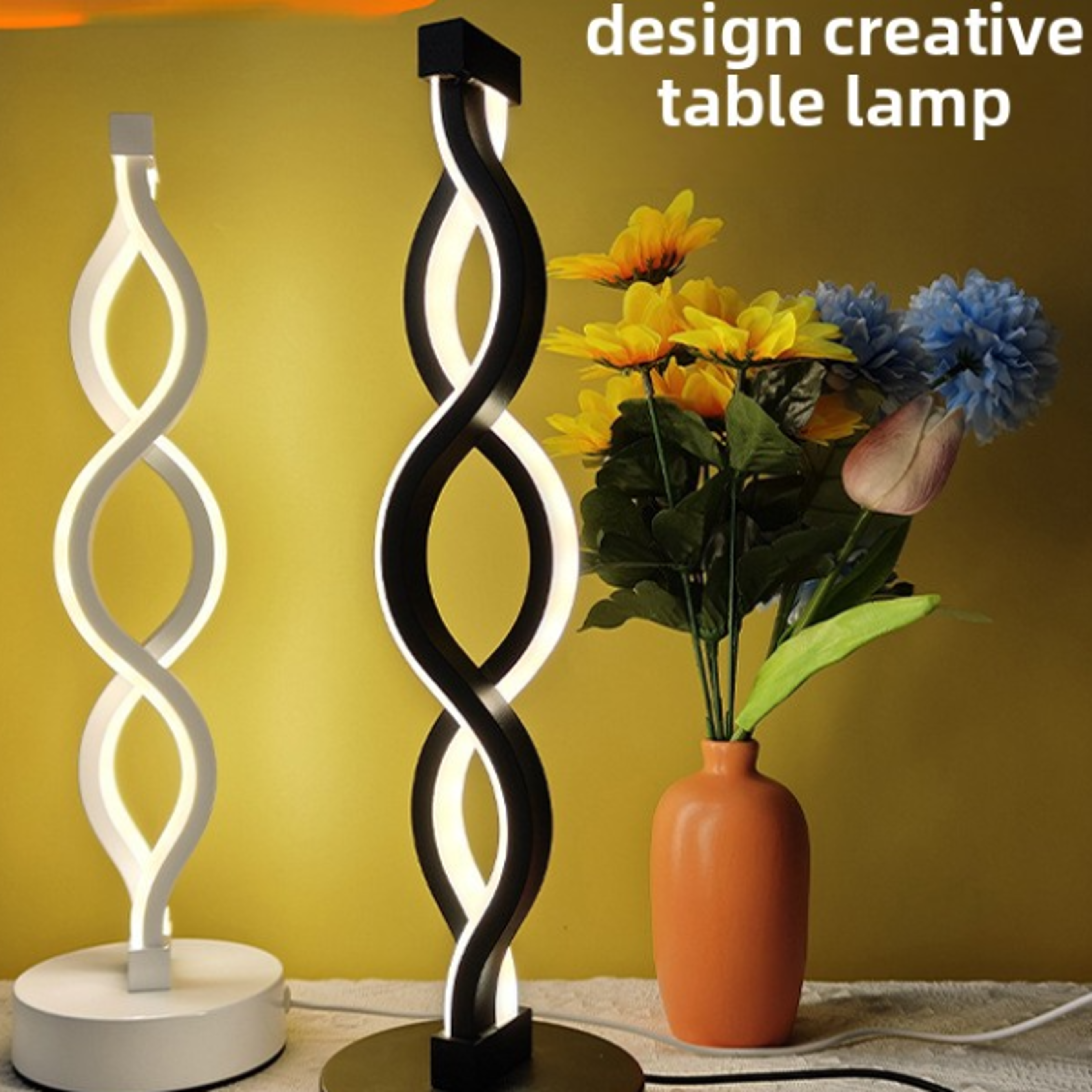 Creative Explosion Atmosphere Table Lamp Modern Bedside Night Light for Bedroom Bar and Cafe Deco