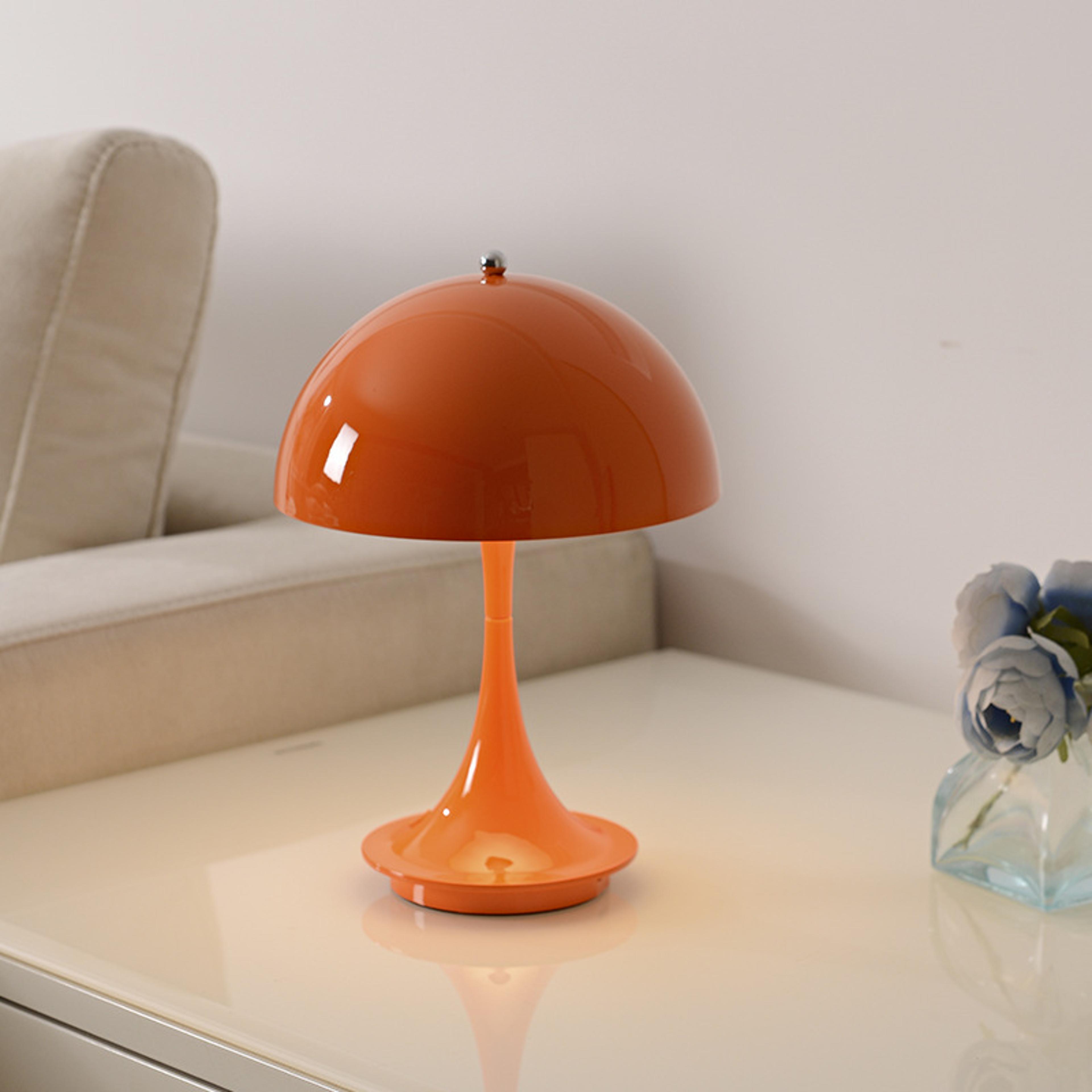 Modern Mushroom Table Lamp Rechargeable Portable Night Light With 3 Color Dimming ABS LED Decoratio 1