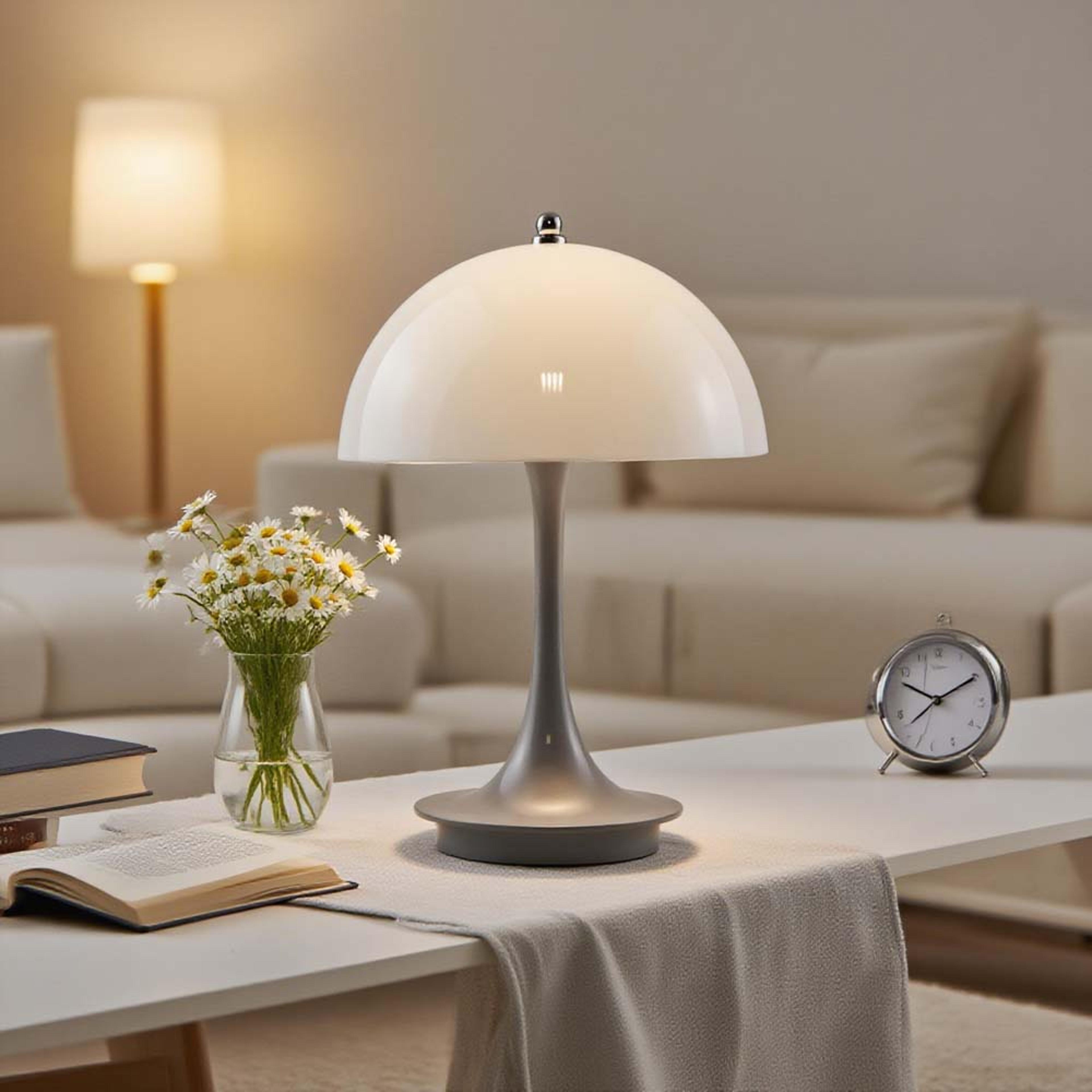 rechargeable, portable night light with 3 color dimming, abs led decoration