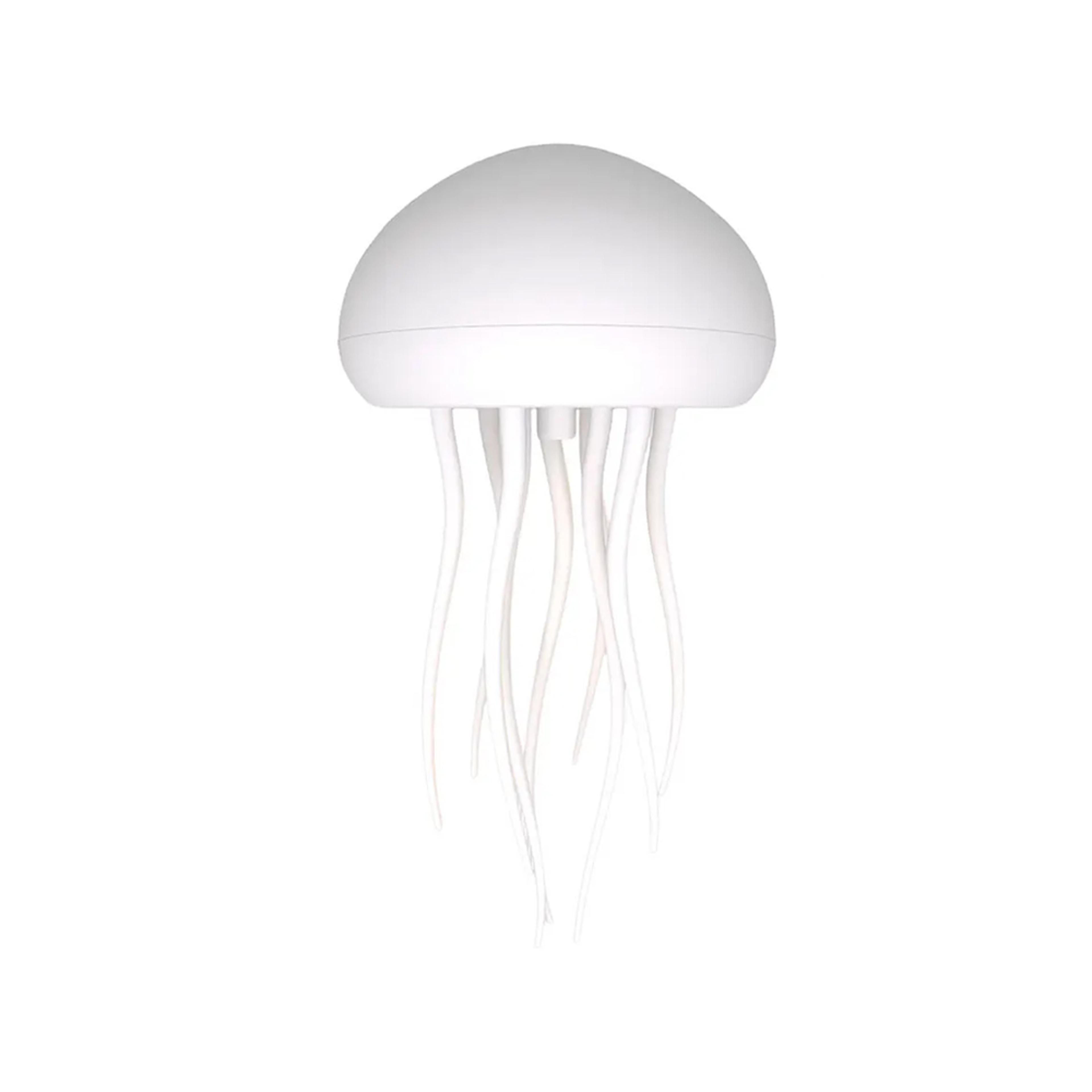 USB Rechargeable LED Night Light RGB Adjustable Color Jellyfish Lamp With Active Tentacles Polished 5