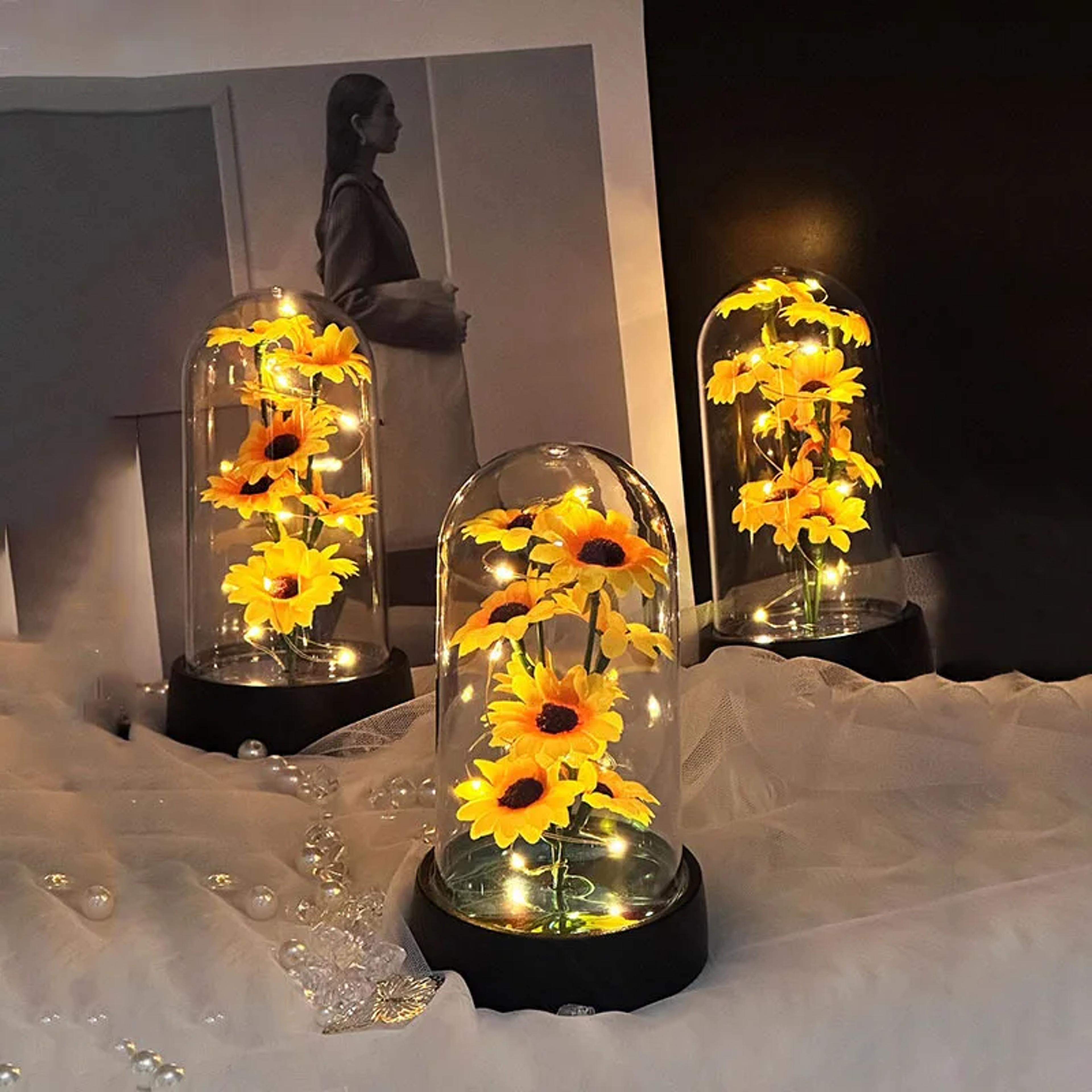 eternal sunflower gift set, a lasting gift for mother's day, valentine's, and graduation