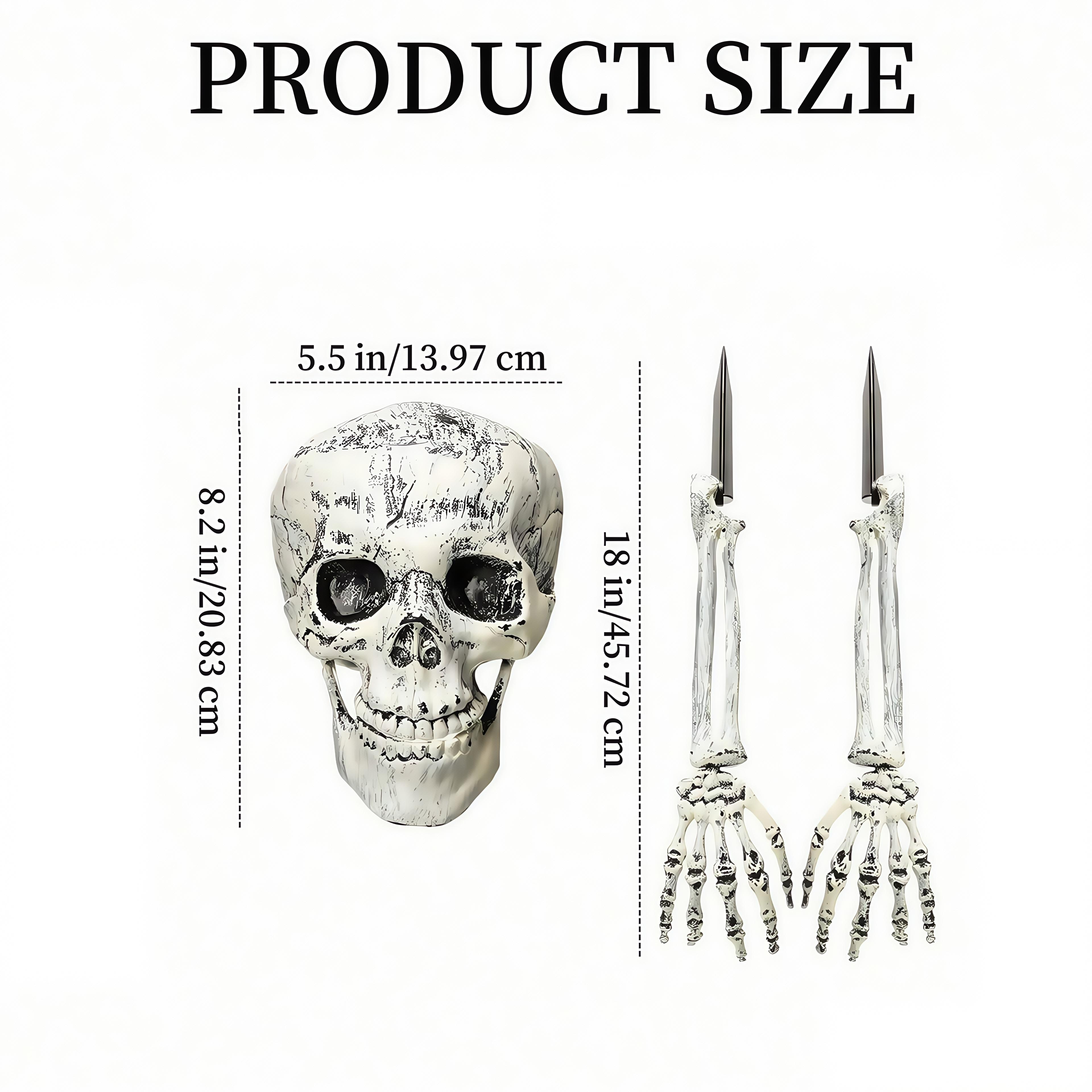Spooky Yard Garden Halloween Decoration Realistic Skeleton Arm Leg Bones Halloween Skeleton Stake D 7