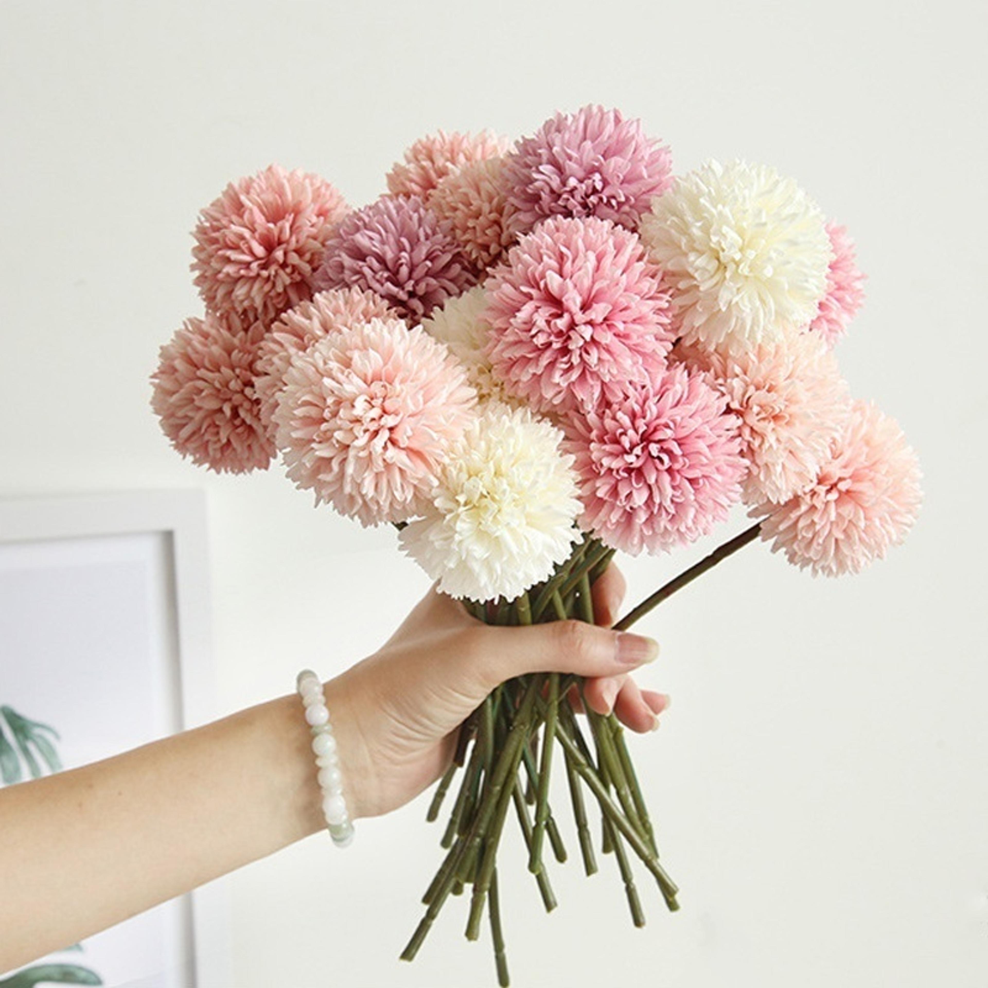 artificial flowers bouquet, home and wedding decor, craft vases flower arrangement, bedroom decorations