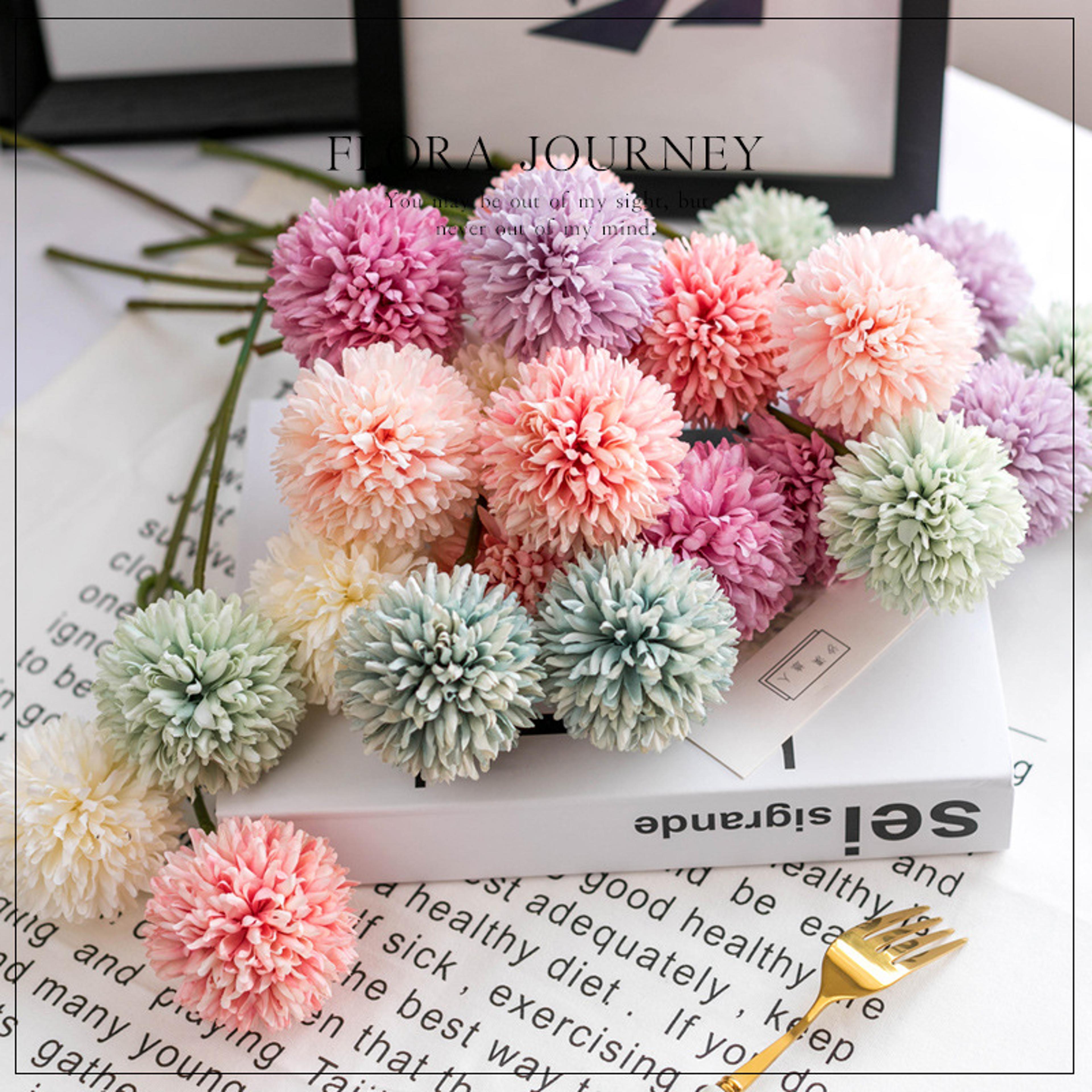 Artificial Flowers Bouquet Home And Wedding Decor Craft Vases Flower Arrangement Bedroom Decoration 4