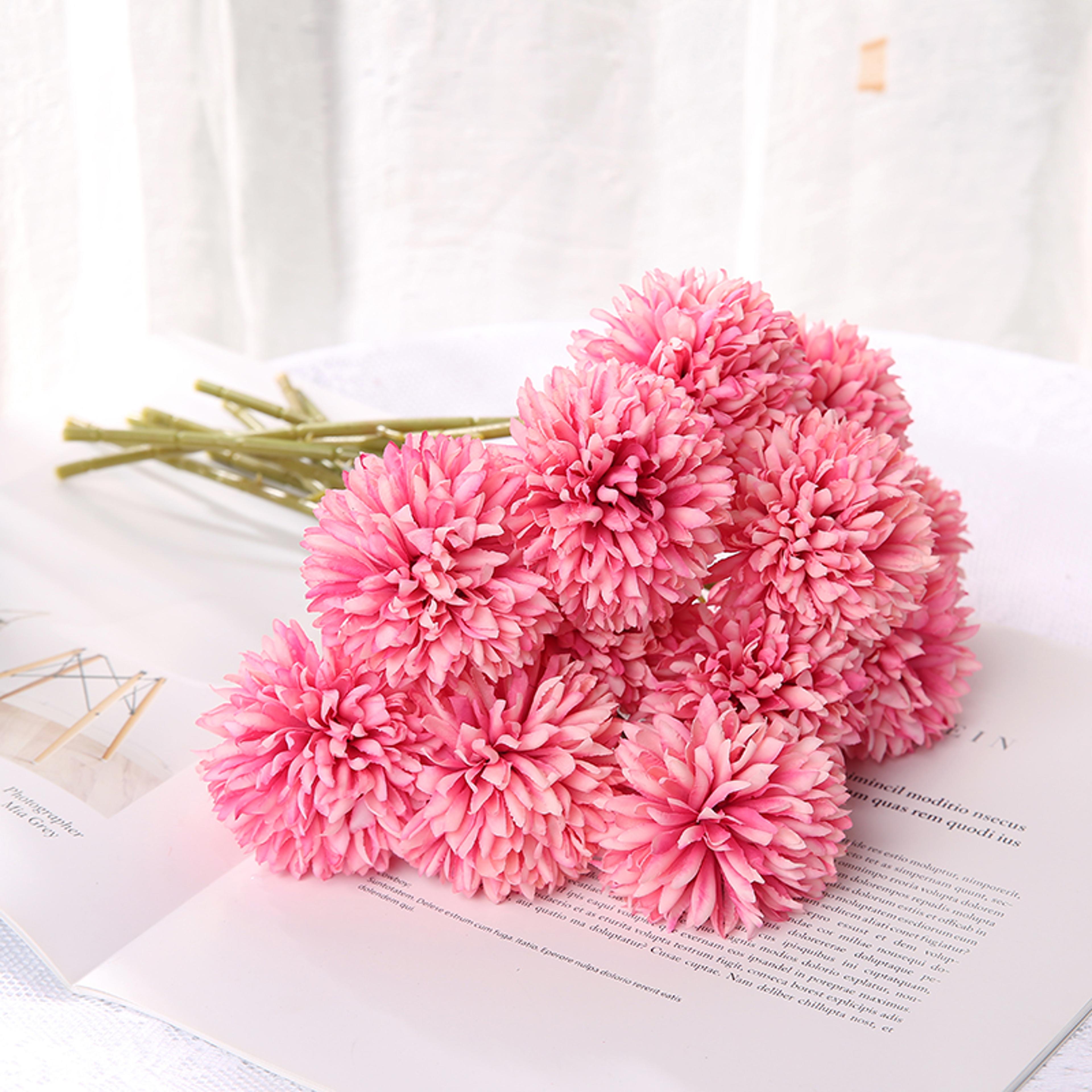 Artificial Flowers Bouquet Home And Wedding Decor Craft Vases Flower Arrangement Bedroom Decoration 11