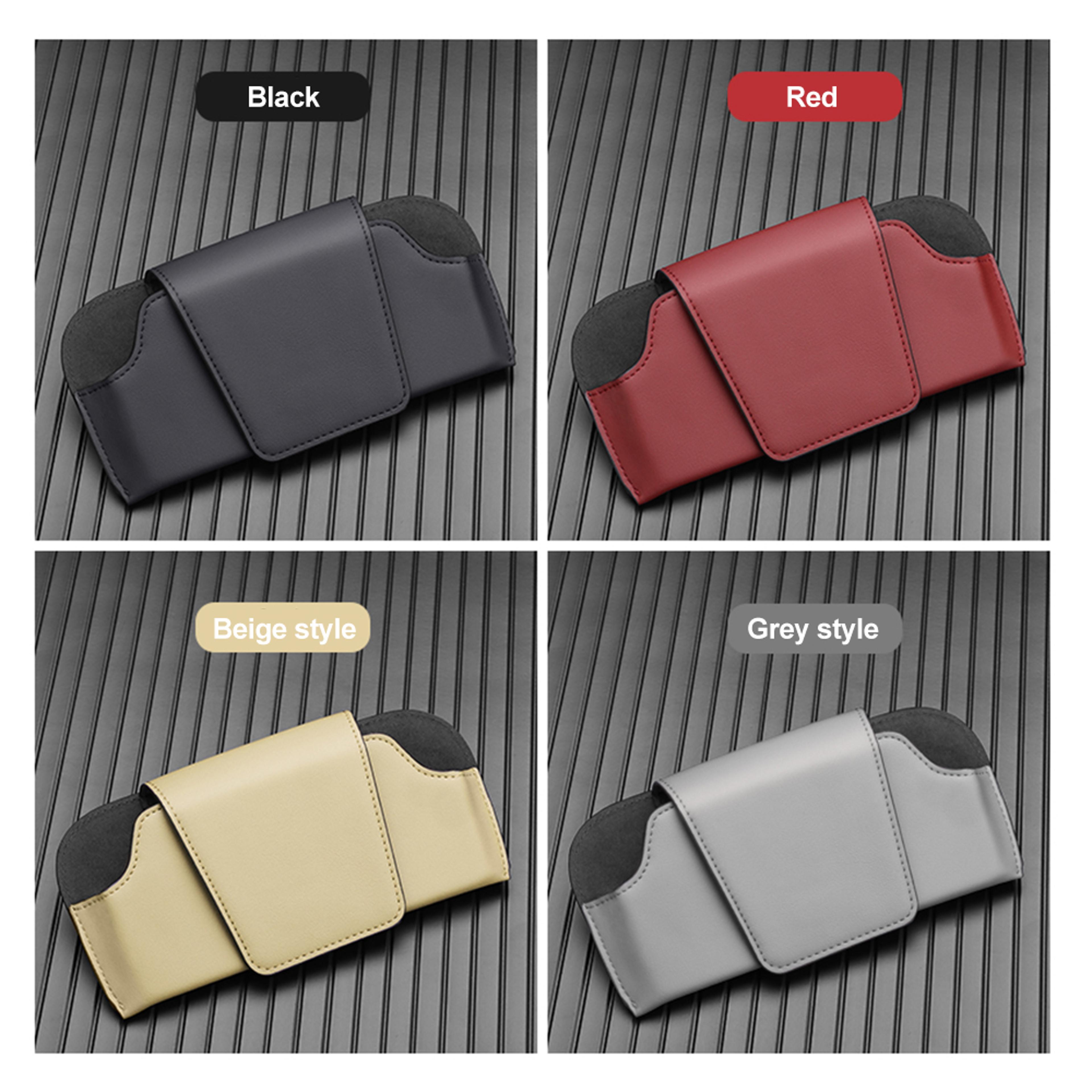 Universal Auto Sun Visor Glasses Box Clip Magnetic Car Sunglasses Holder Case Eyeglasses Storage Fa 2