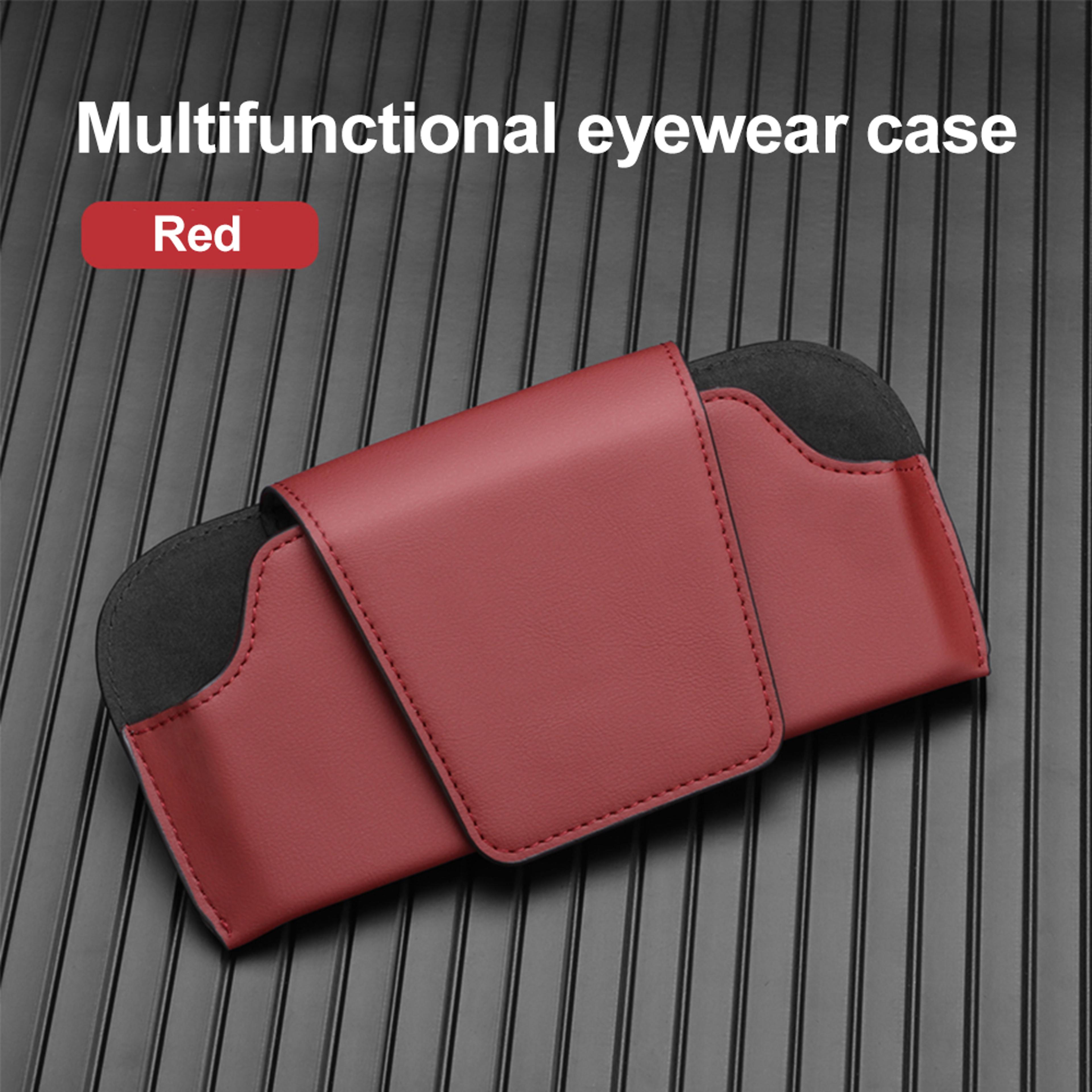 Universal Auto Sun Visor Glasses Box Clip Magnetic Car Sunglasses Holder Case Eyeglasses Storage Fa 6