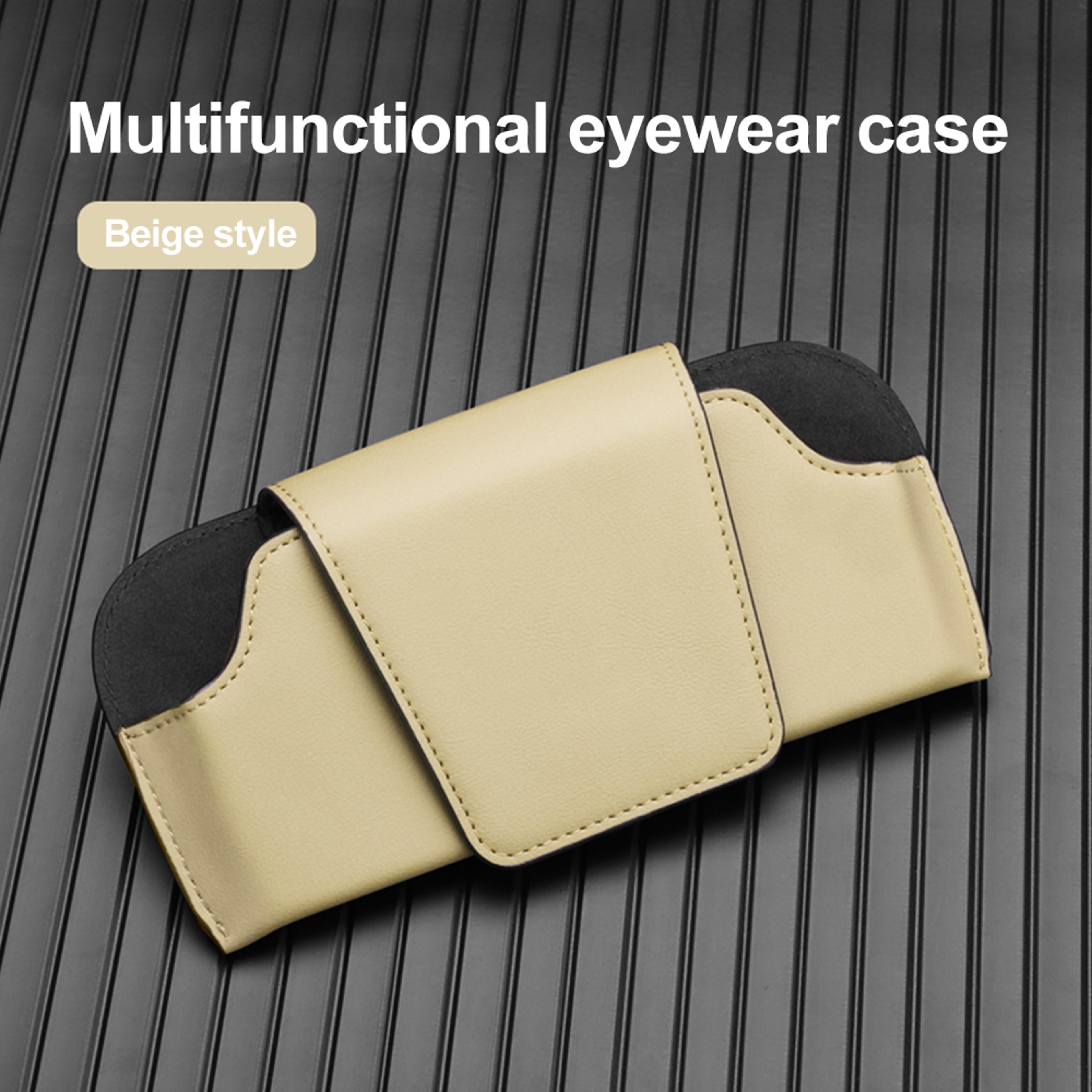 Universal Auto Sun Visor Glasses Box Clip Magnetic Car Sunglasses Holder Case Eyeglasses Storage Fa 7