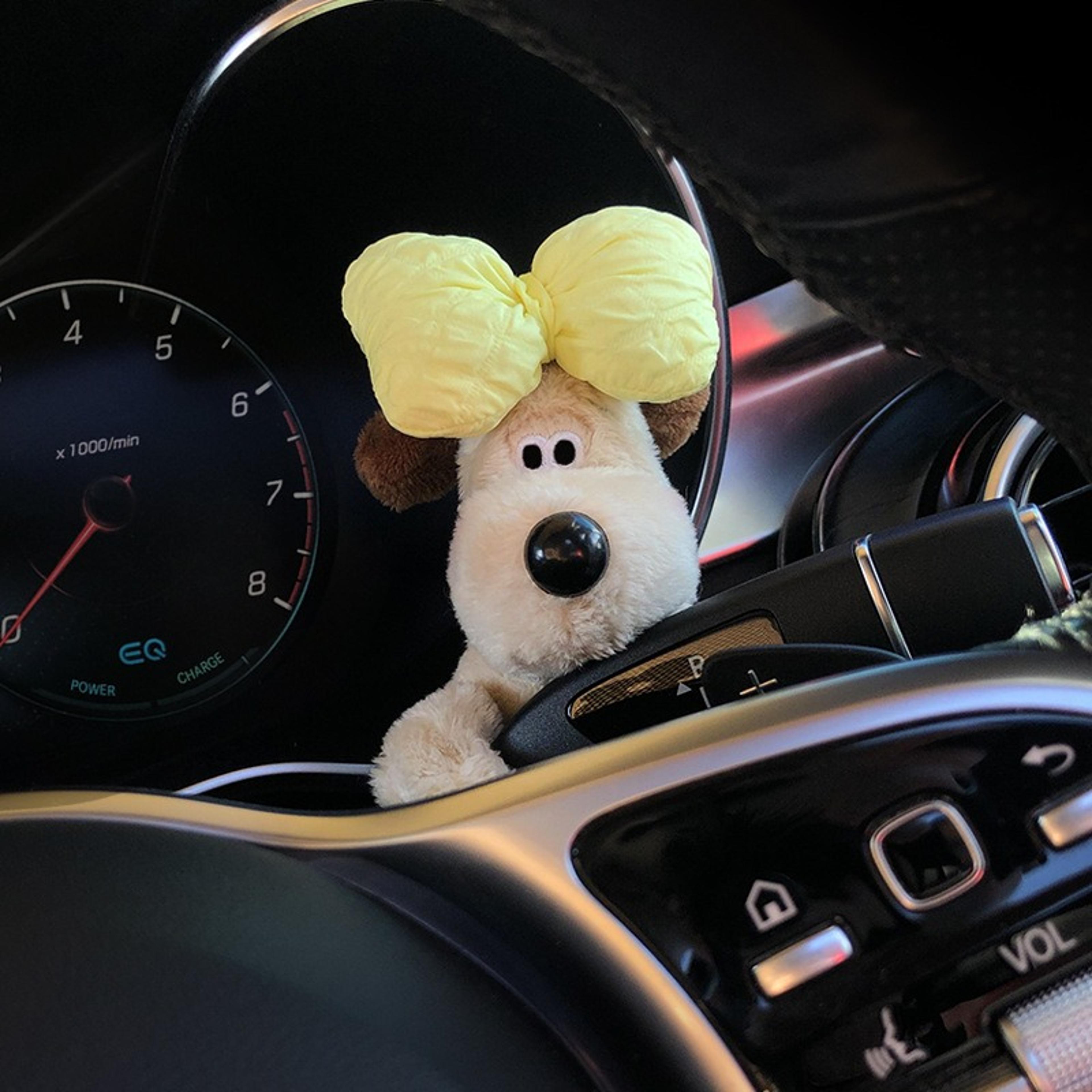 Plush Puppy Doll Car Wiper Decoration Dog Clutch Ornament For Auto Interior 9