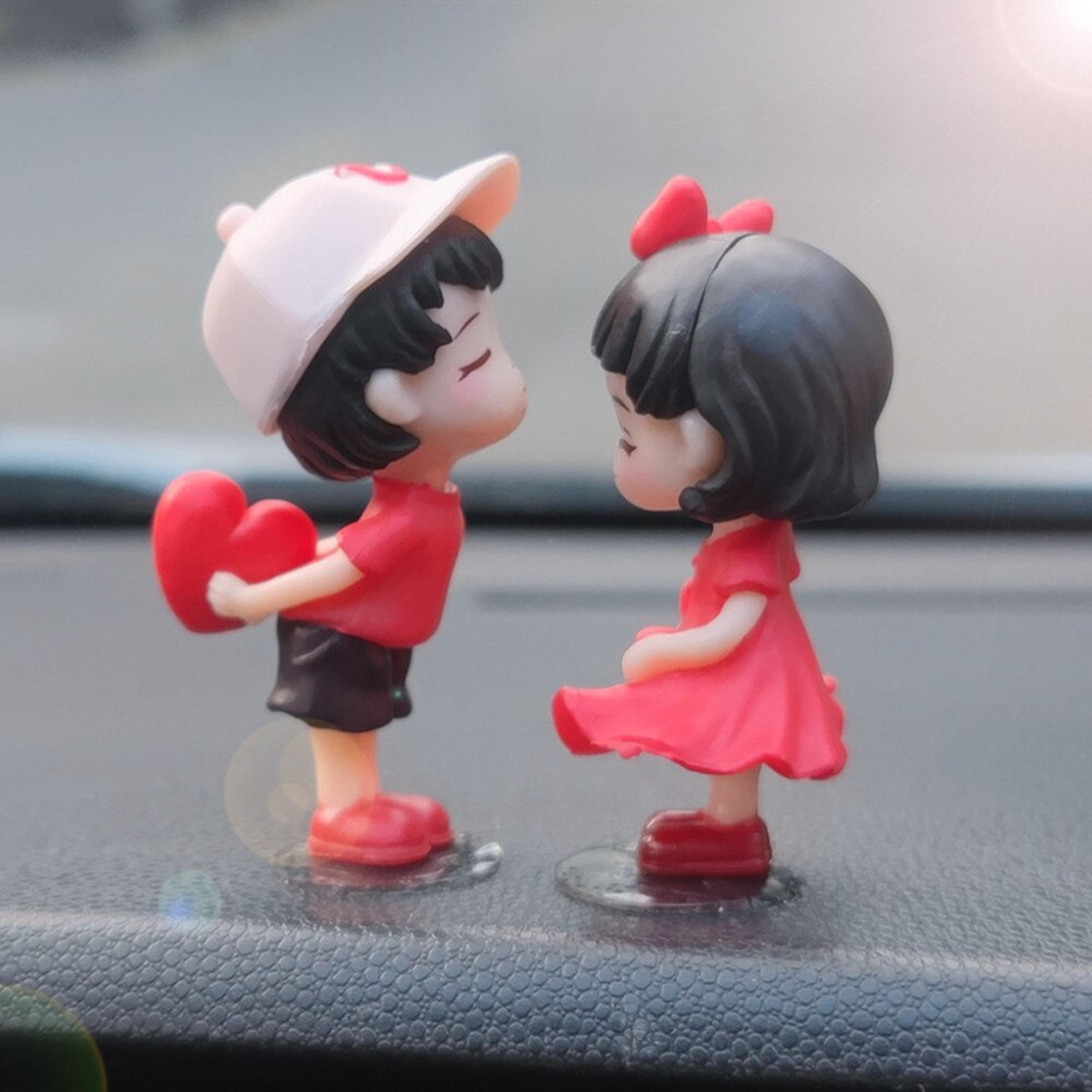 Car Decoration Cute Cartoon Couples Action Couple Cute Ornaments For Car Cute Lovely Kiss Dashboard 2