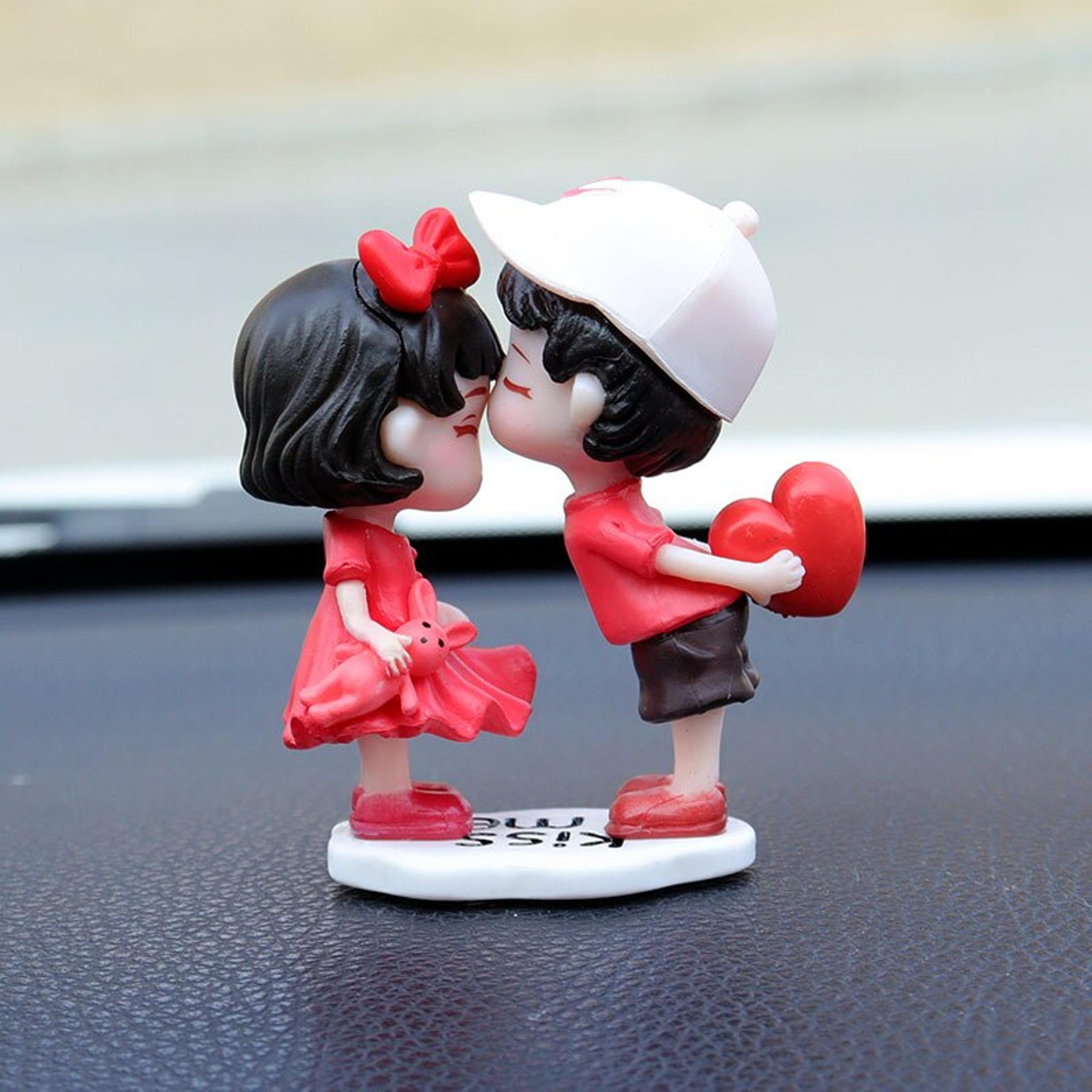 Car Decoration Cute Cartoon Couples Action Couple Cute Ornaments For Car Cute Lovely Kiss Dashboard 7