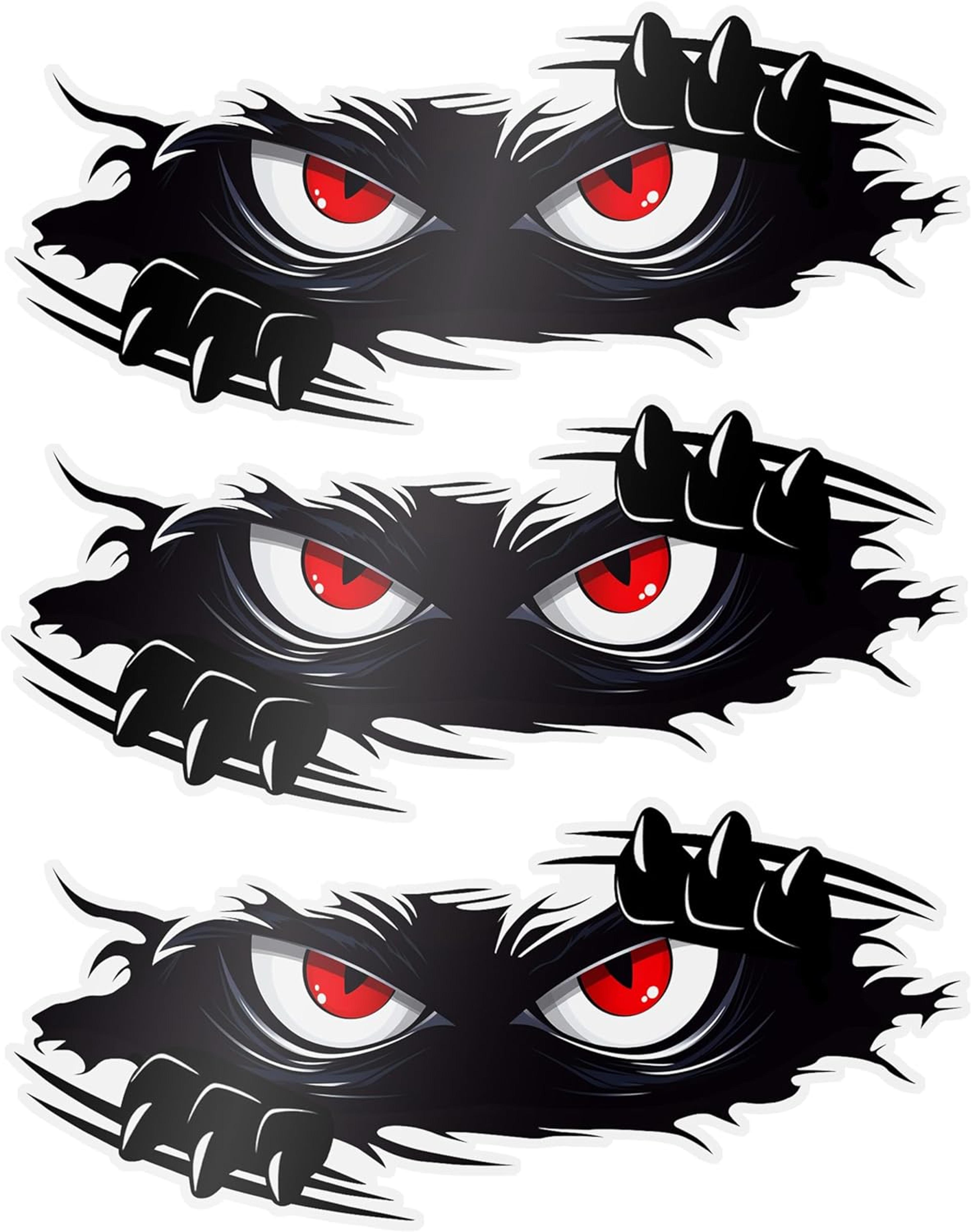 Funny Monster Stickers Waterproof Vinyl Auto Decals Cute Peeking Anime Monster 3D Self Adhesive Car 0