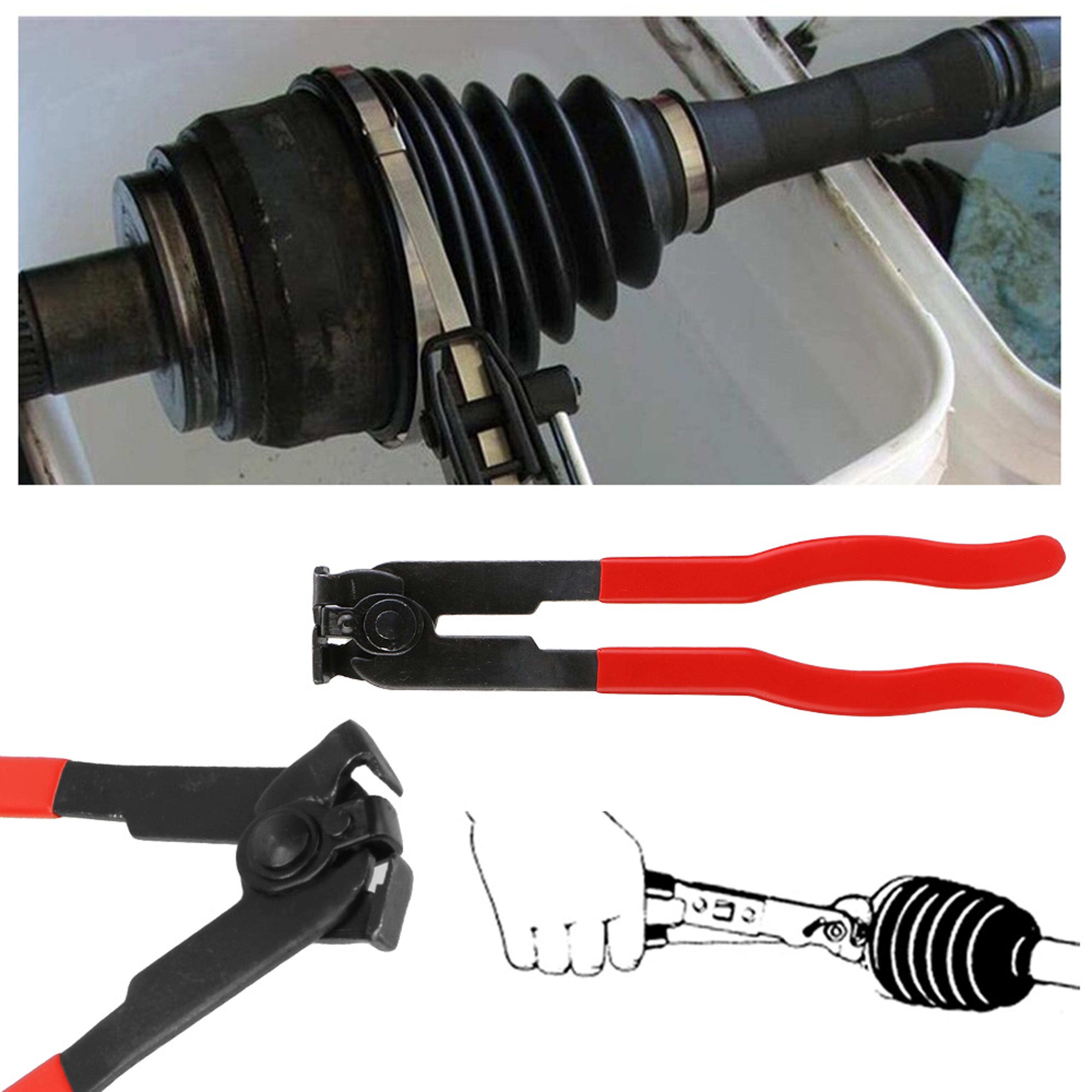 Car Banding Hand Tool Kit Durable CV Joint Boot Clamp Pliers Fuel Filter And Exhaust Pipe Repair To 1