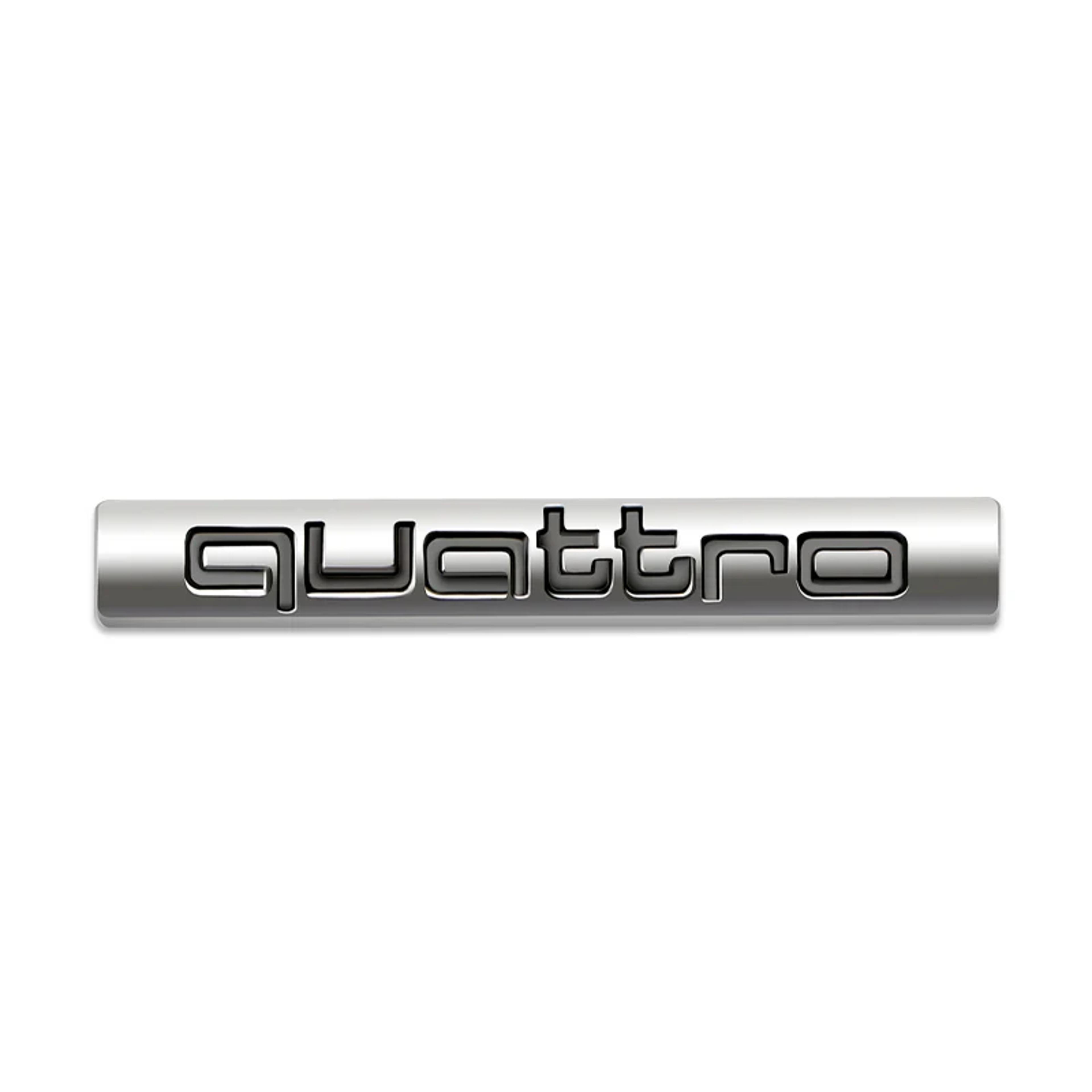 Quattro Logo Metal Front Grill Badge Car Emblem Sticker Decals 6