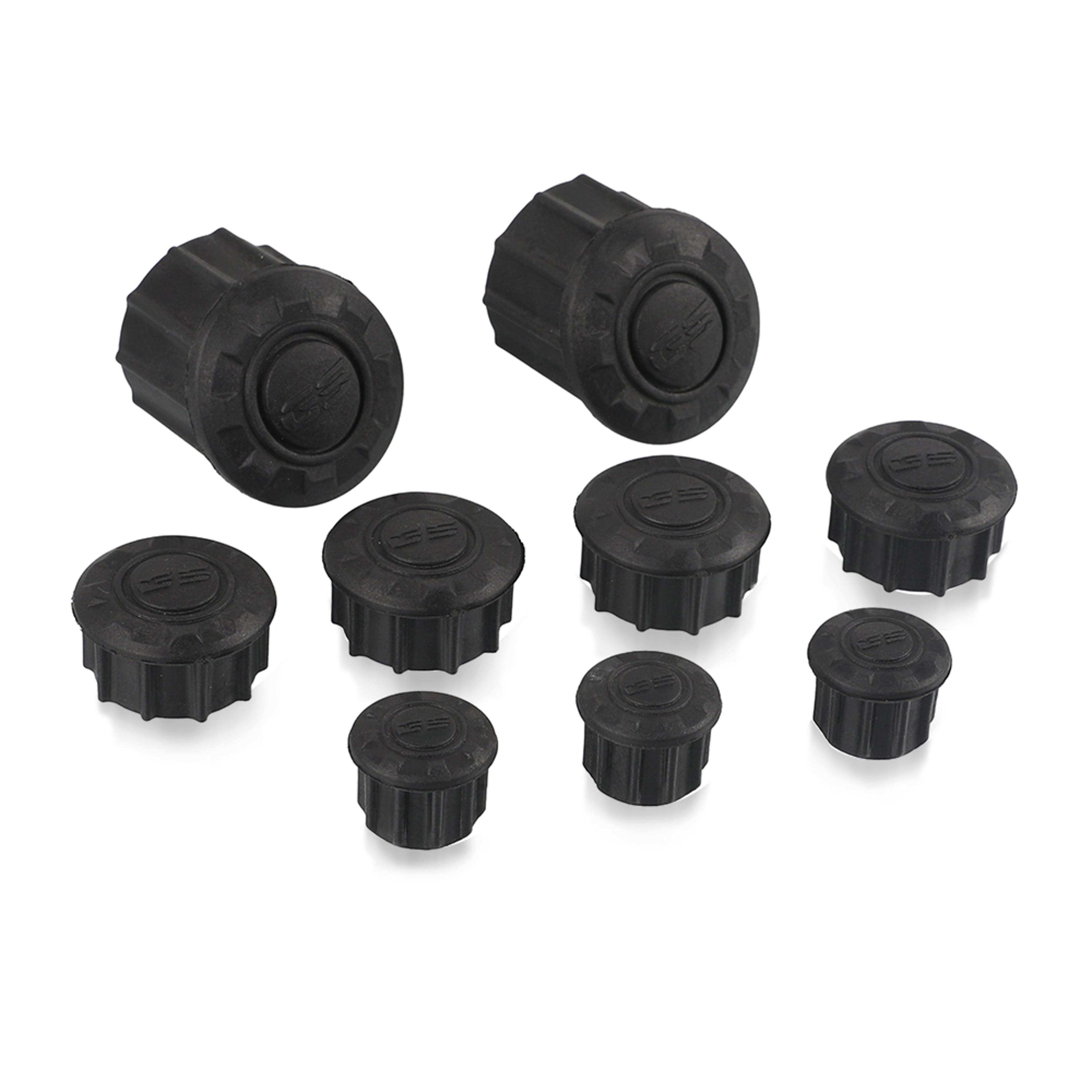 Motorcycle Frame Hole Caps Cover Plug Durable Frame Protector Kit Easy Install Fit 6