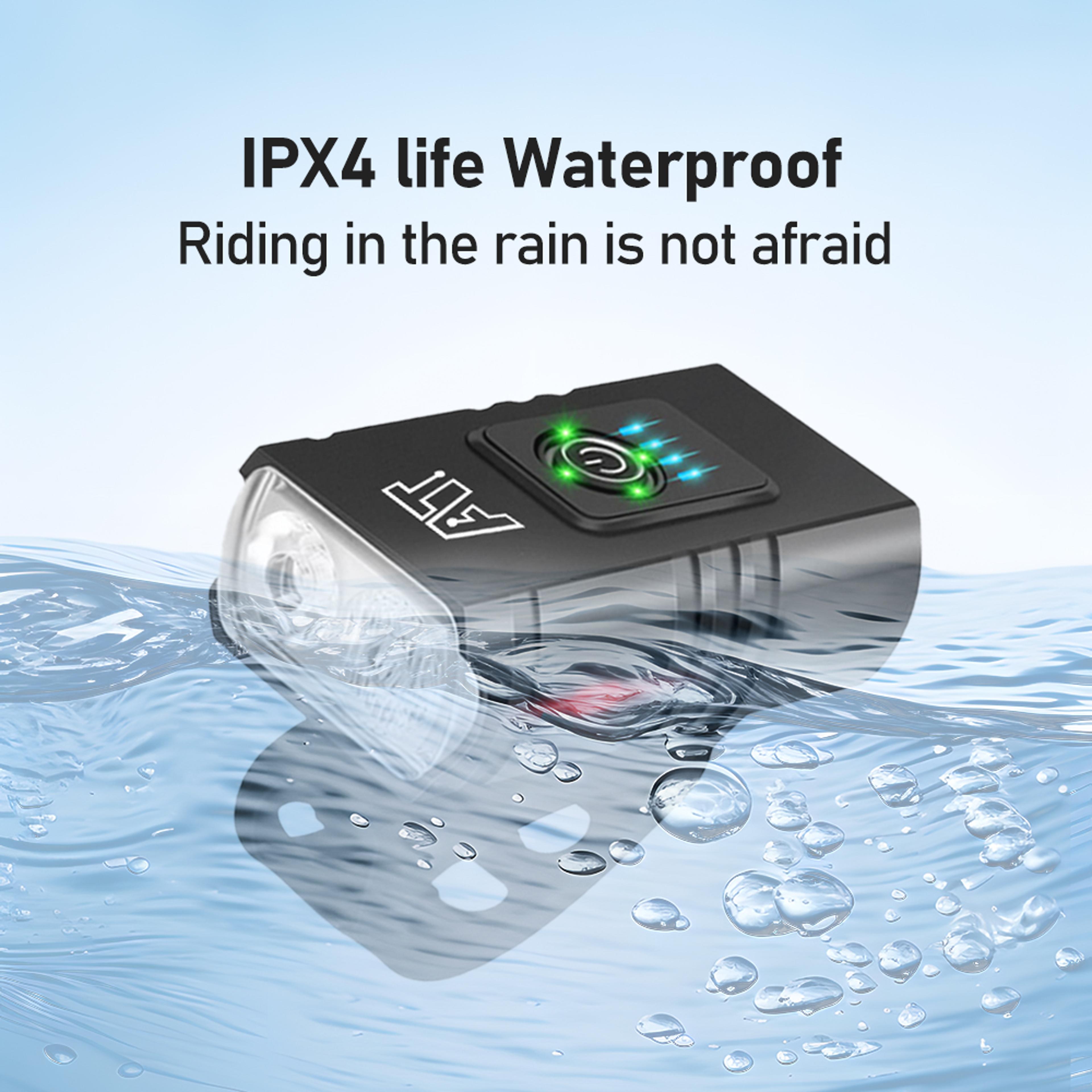 Rechargeable Bike Headlight LED Bicycle Front Lamp Type C Waterproof Flashlight For Night Riding Ou 3