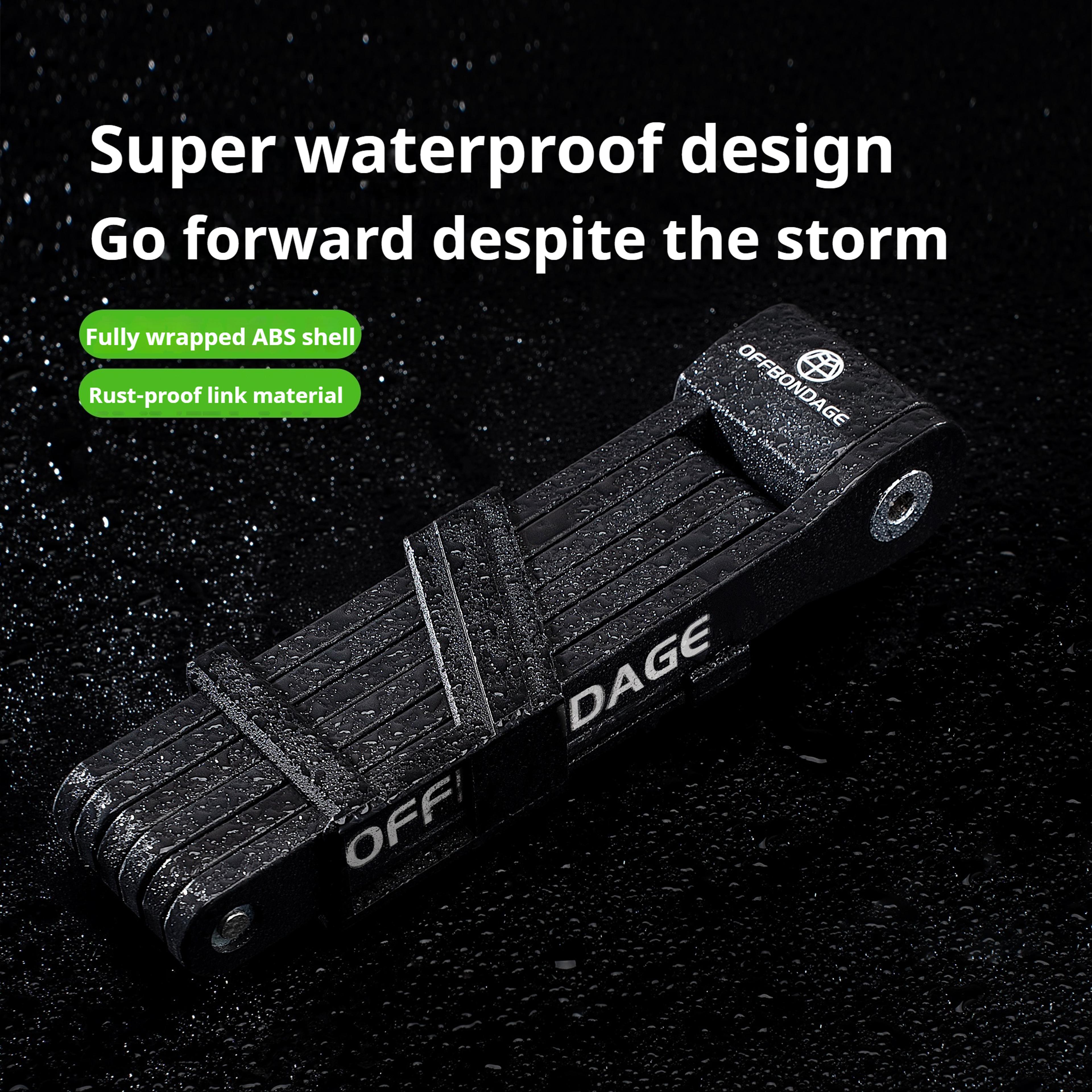 Foldable Bicycle Lock High Security Anti Theft Bike Lock For MTB Road EBike Scooter Durable Folding 2