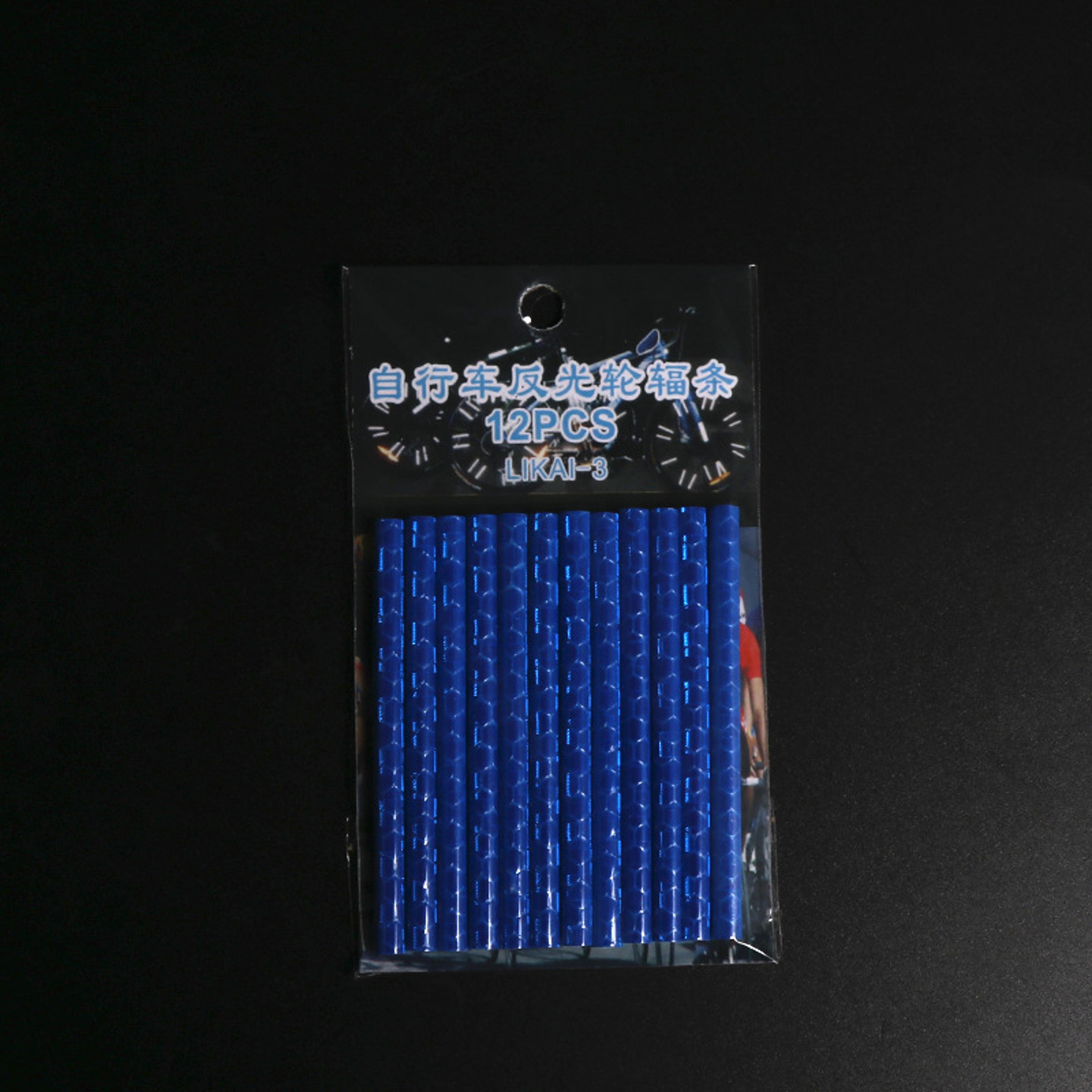 Bicycle Wheel Reflective Stickers Bag Spoke Tube Strips DIY Cycling Reflector Safety Warning Light  8