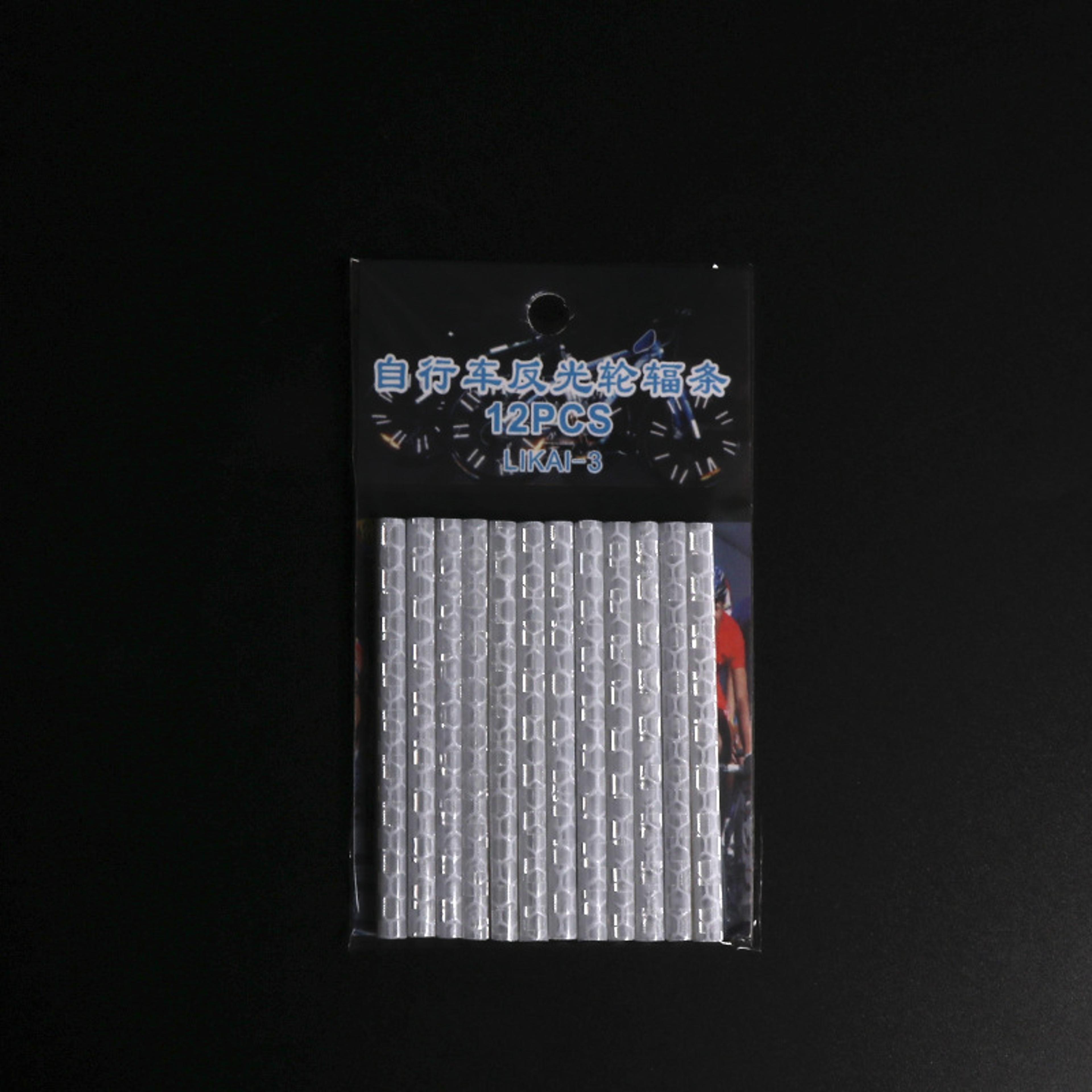Bicycle Wheel Reflective Stickers Bag Spoke Tube Strips DIY Cycling Reflector Safety Warning Light  9