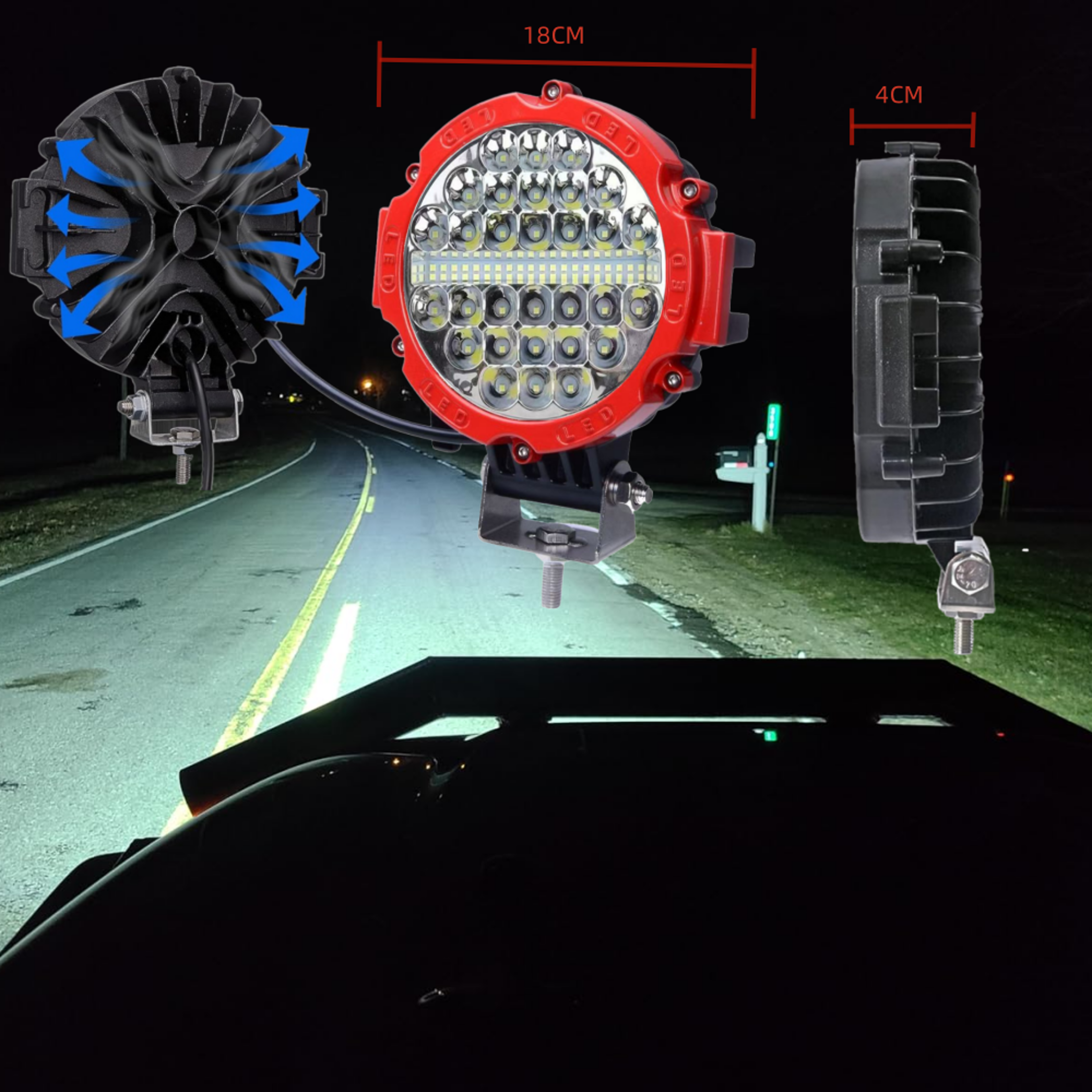 Work Light Pods LED Offroad Lights For Truck ATV UTV Jeep RV Car Tractor OffRoad Vehicle 1