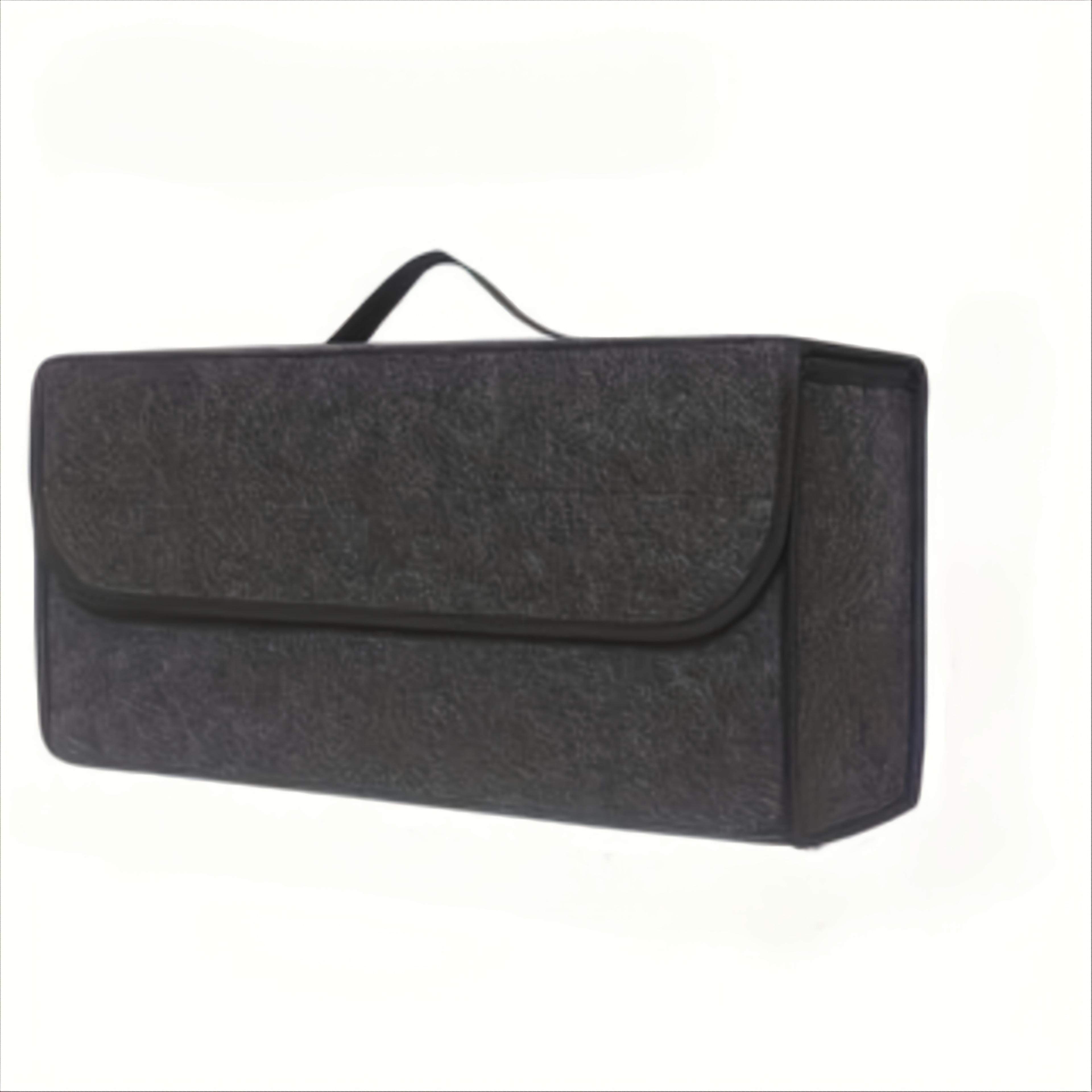 Foldable Car Trunk Storage Box With Compartments And Handle Durable Fabric Bag For SUVs Sedans Truc 4