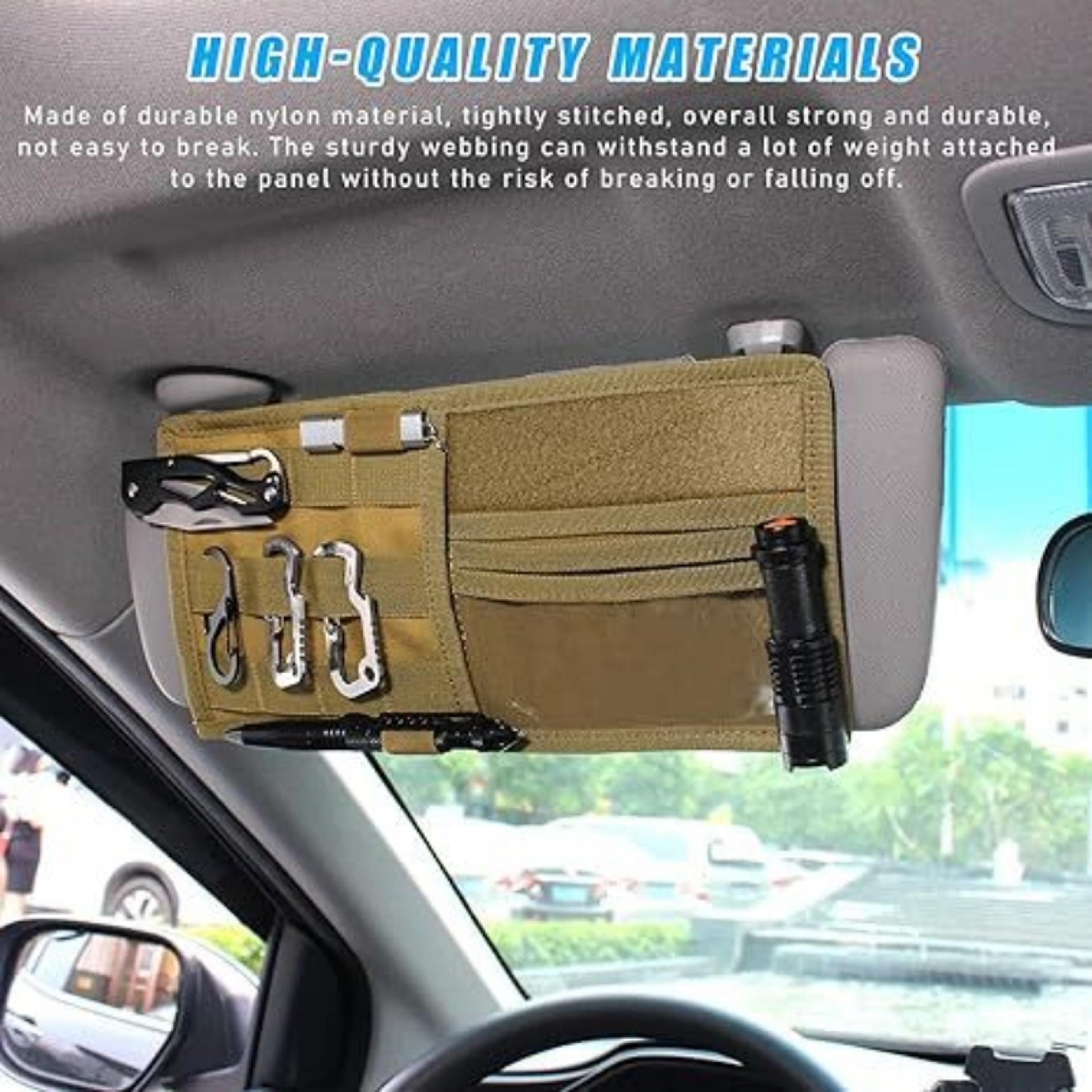 Universal Tactical Molle Organizer Army Hunting Car Visor Bag Auto Sun Visor Accessory Holder Pouch 1