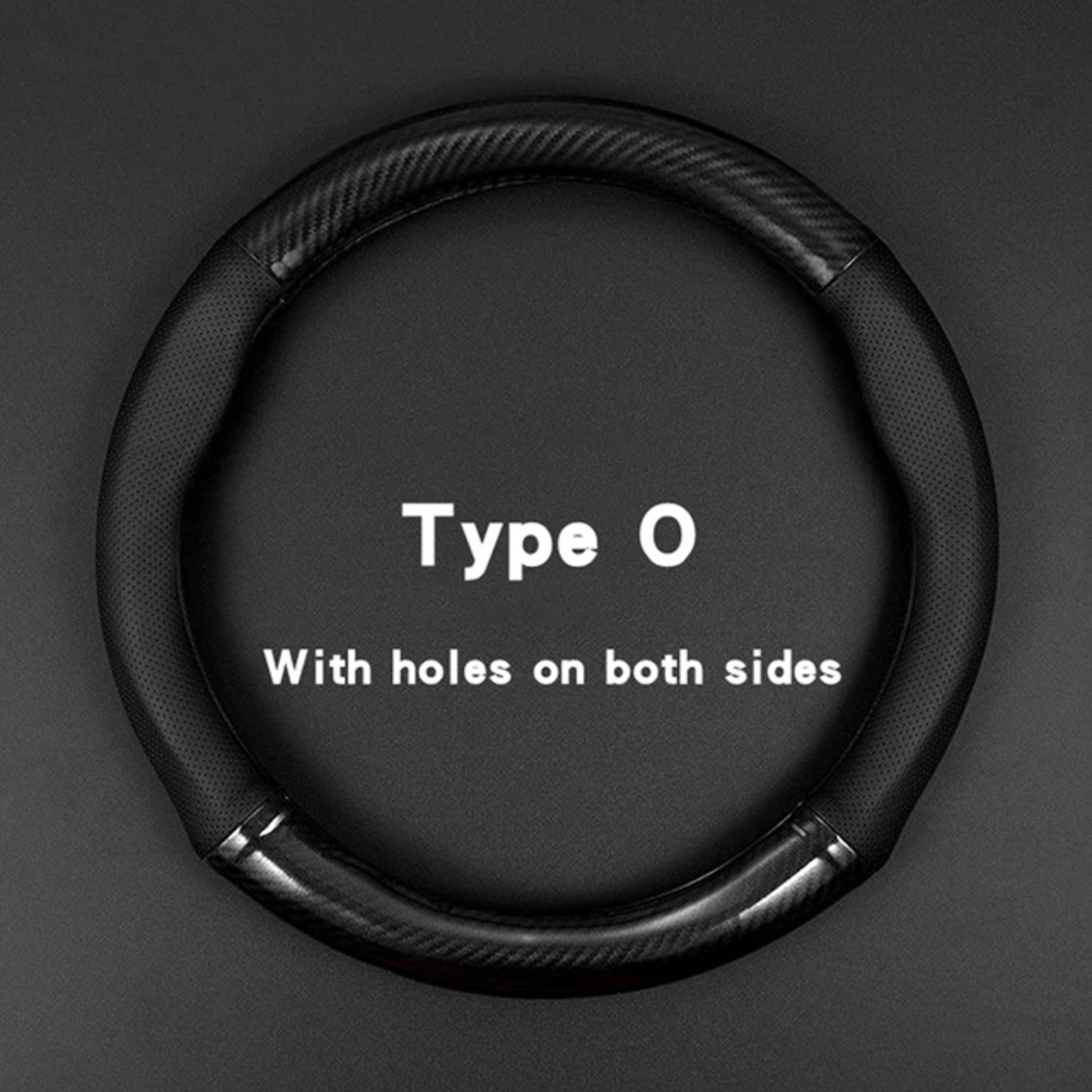 Carbon Fiber Leather Steering Wheel Cover Universal Fit Three Dimensional Anti Slip Trendy Car Inte 5