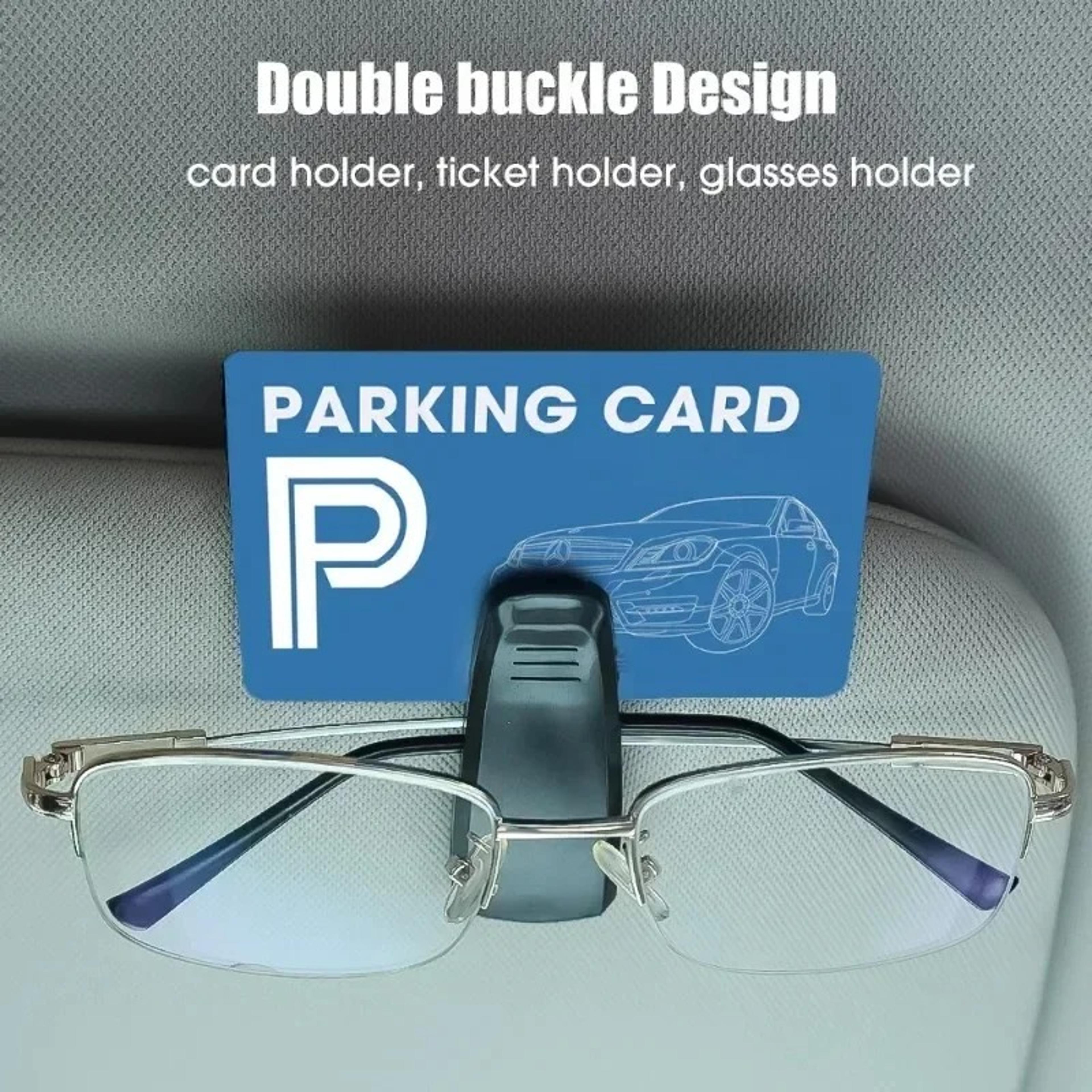 Universal Car Sunglasses Clip Auto Visor Glasses Box Ticket Holder Eyeglasses Storage Case Accessor 2