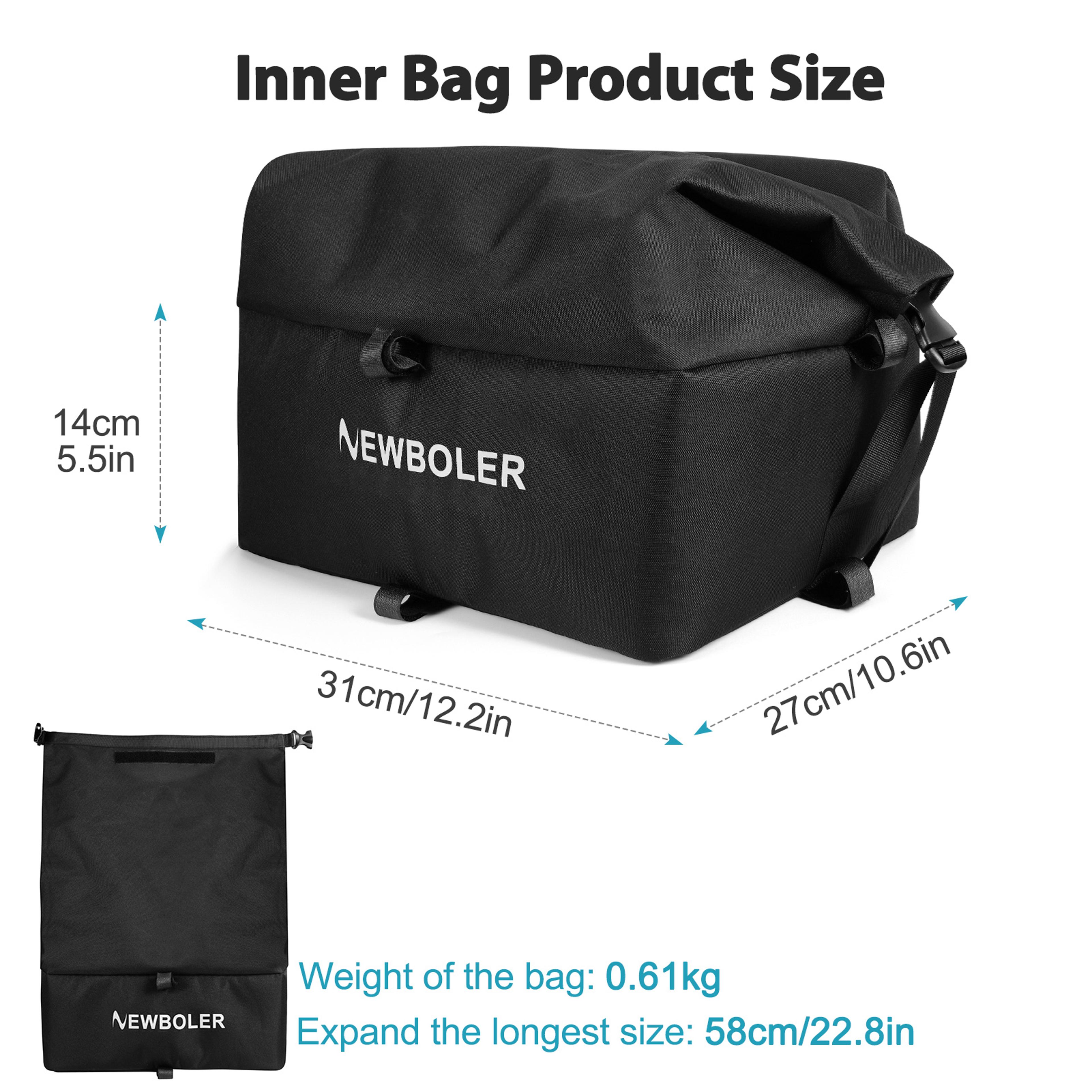 Bicycle Cargo Rack Bag Rear And Front EBike Basket Large Capacity Bike Basket For Travel And Daily  5