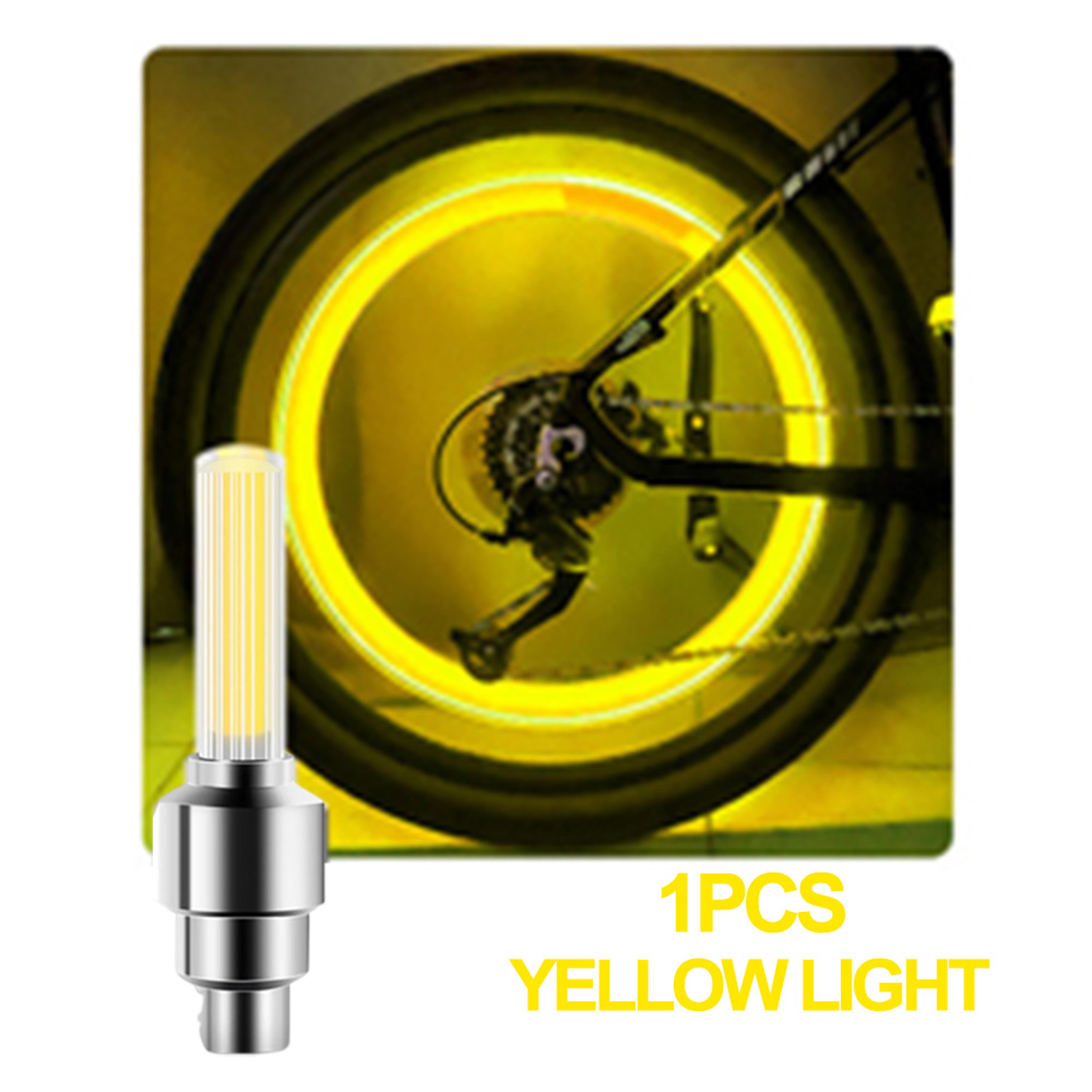 Neon Bicycle Spoke Light LED Bicycle Valve Light Night Riding Warning Bicycle Tire Valve Light Acce 7
