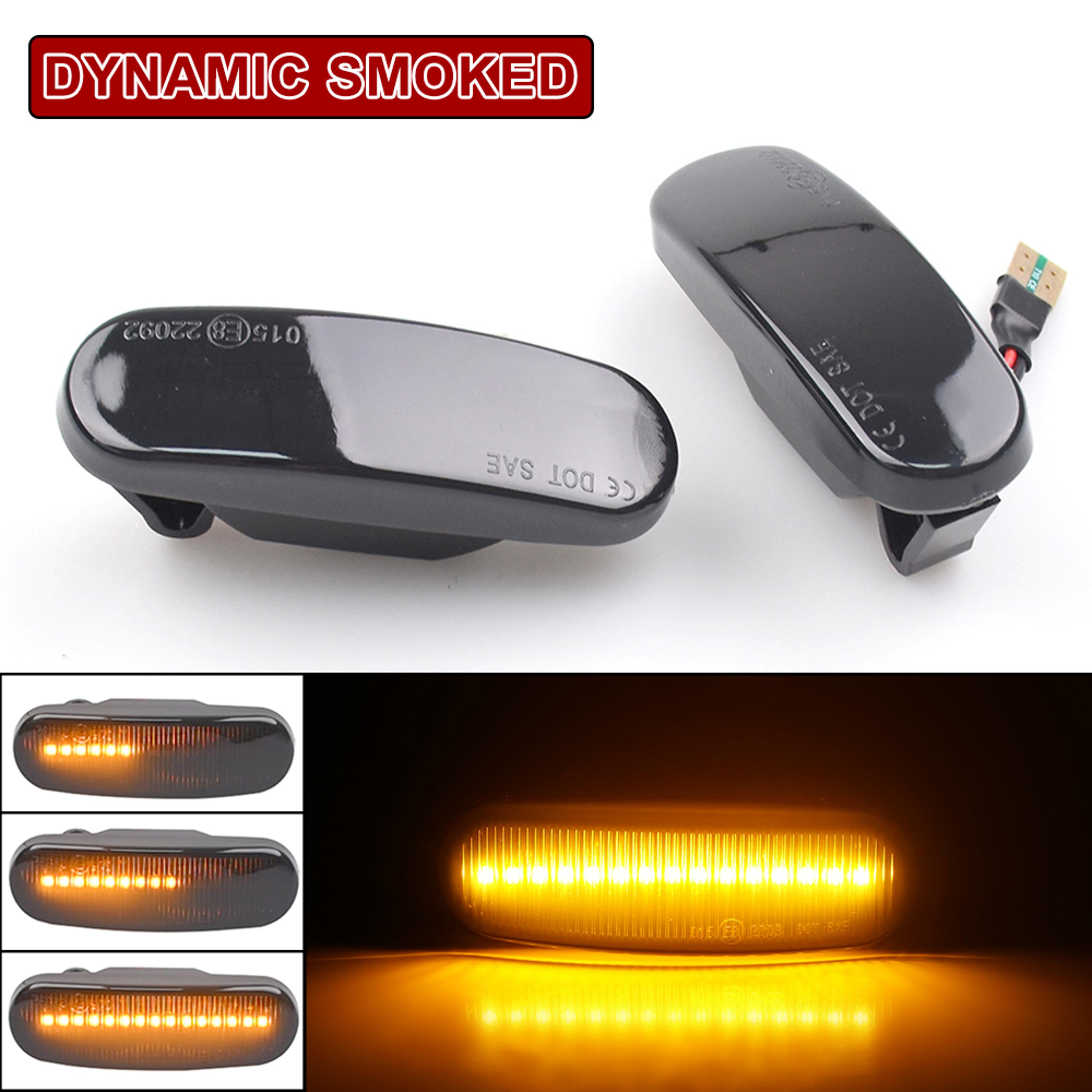 LED Turn Signal Repeater Dynamic Side Marker Light Fits Fiat Panda Grande Punto Evo Doblo Linea Fio 6