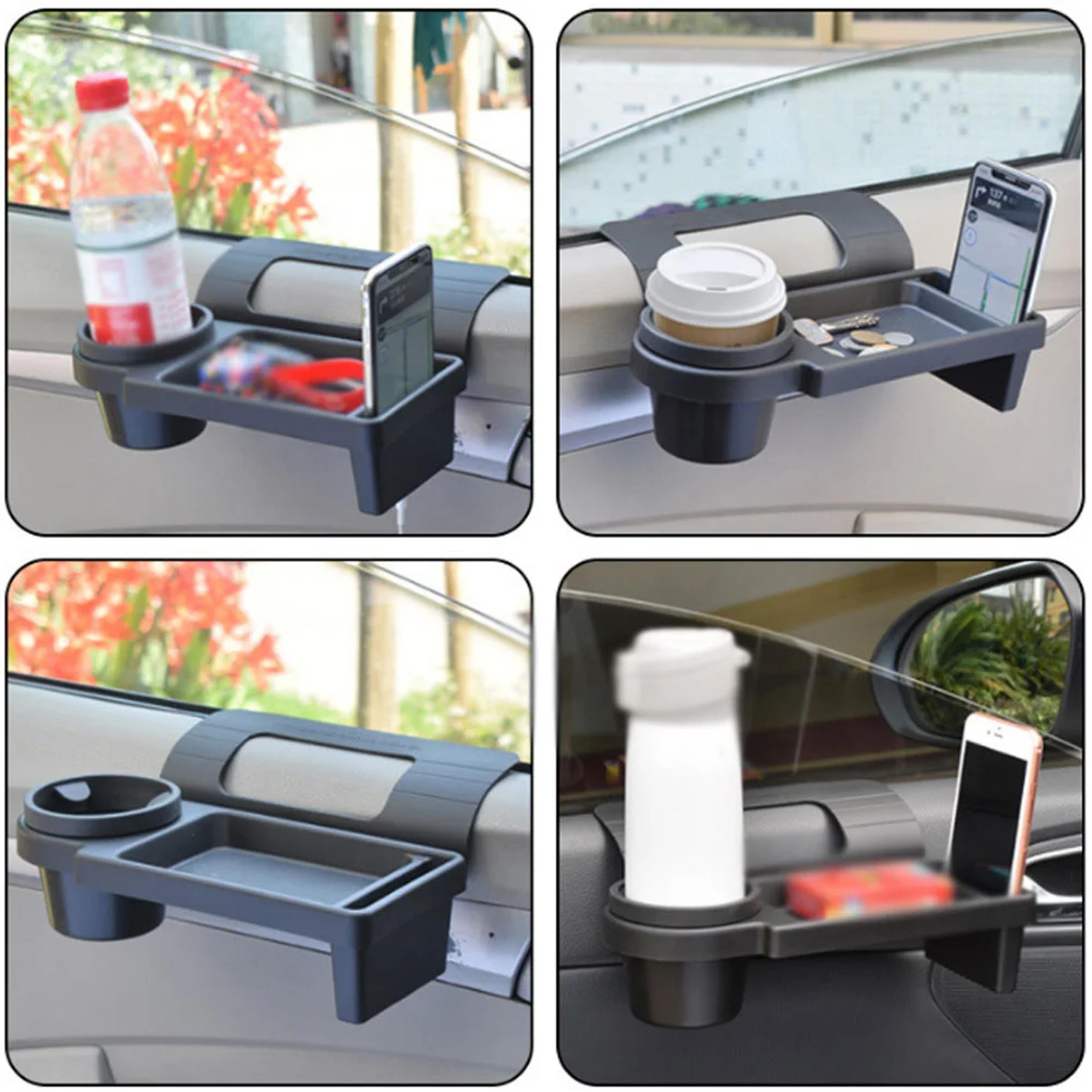 Phone Holder Cup Stand Car Door Tray Hanging Storage Barrel Auto Organizer With Pocket Rack 3