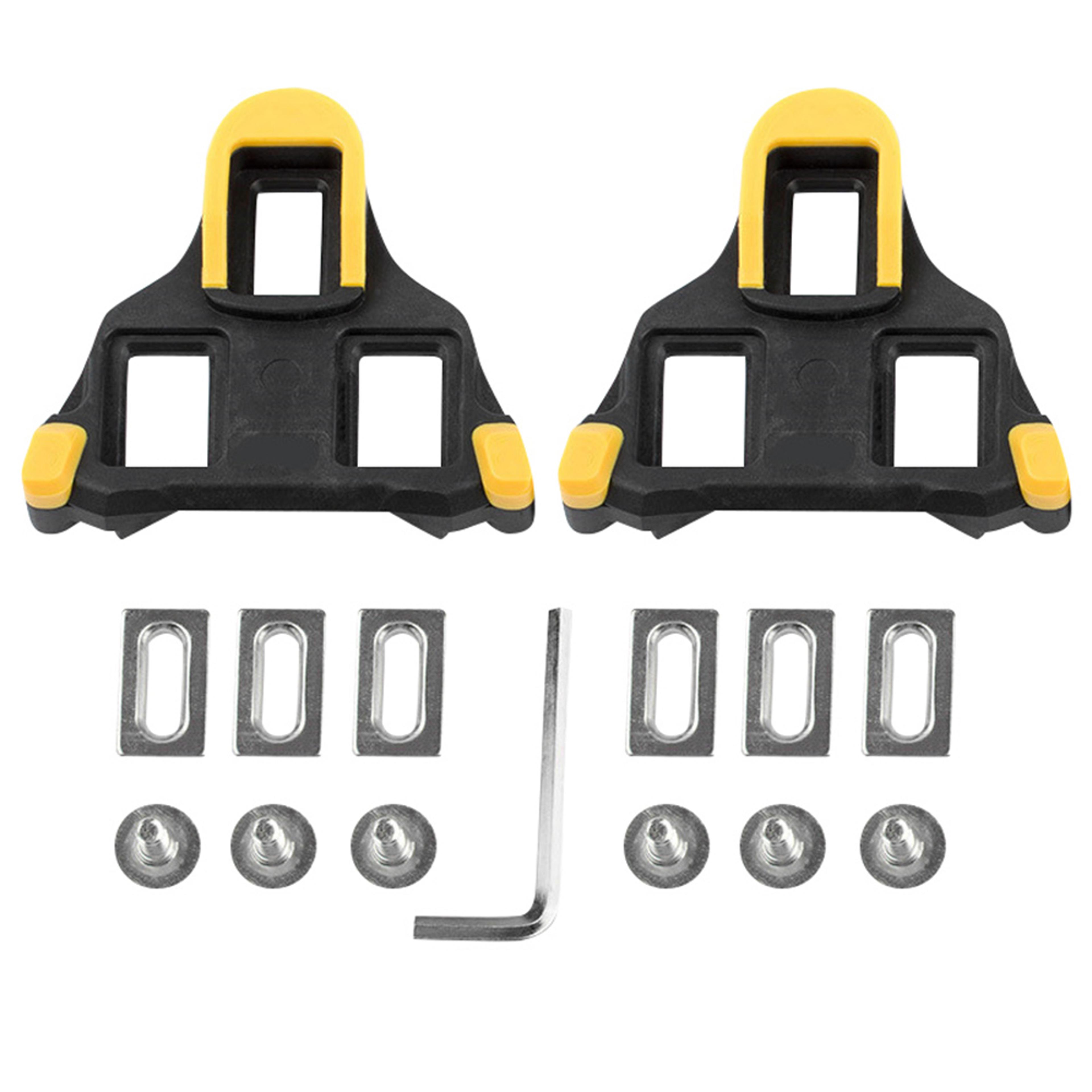 Lightweight Cycling Pedals Cleat Set Self Locking Bike Cleats Platform Bearings Pedals For Road And 5