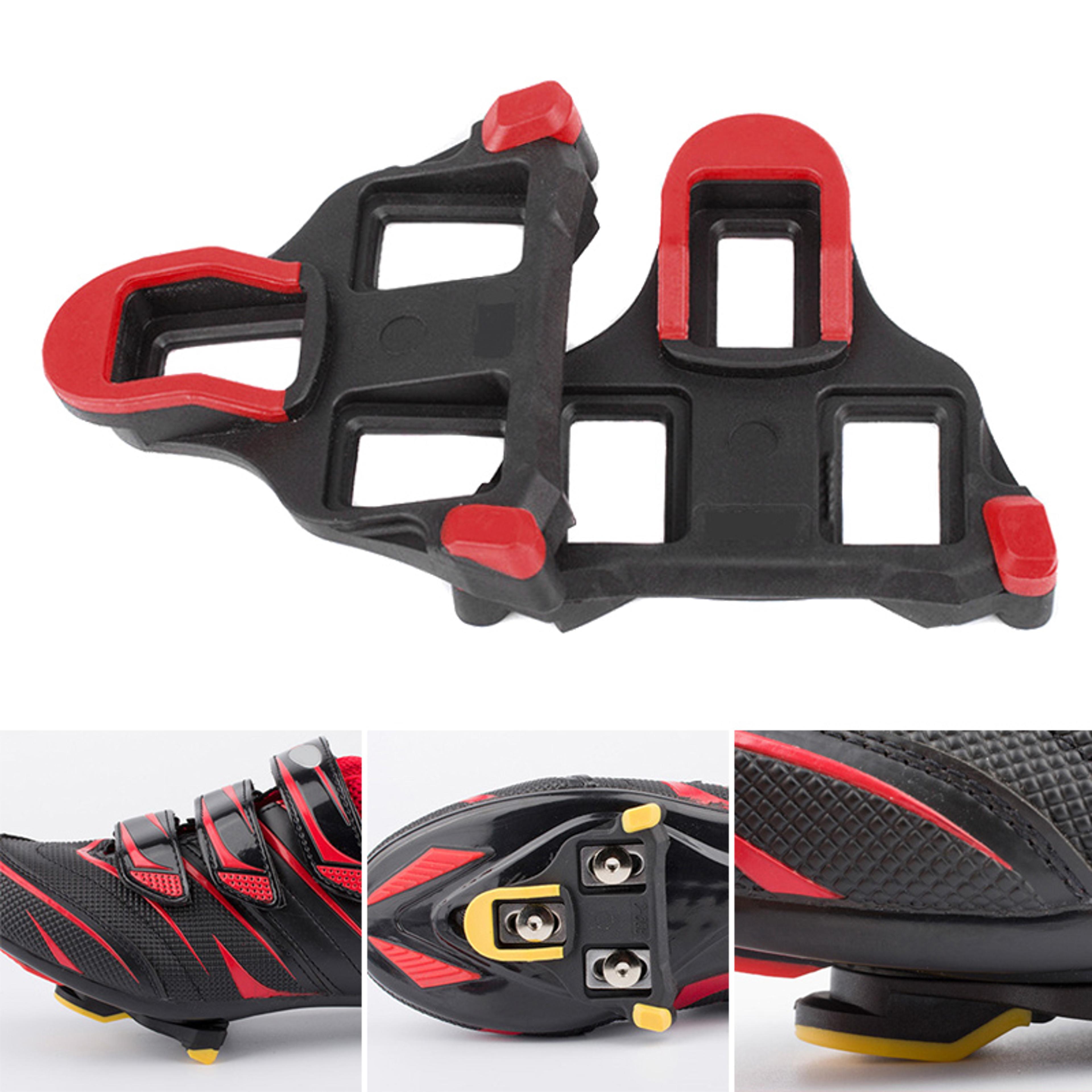 Lightweight Cycling Pedals Cleat Set Self Locking Bike Cleats Platform Bearings Pedals For Road And 1