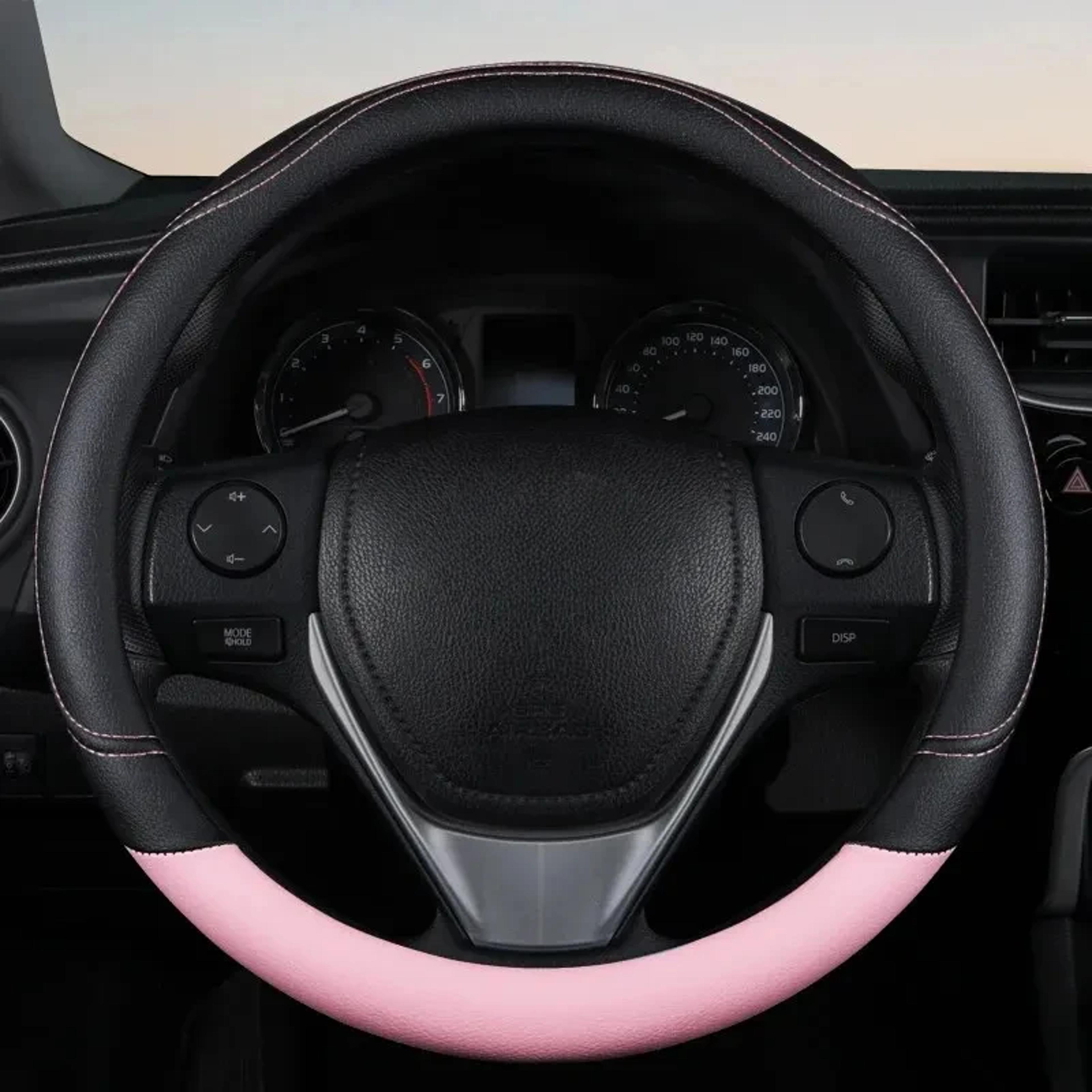 Universal PU Leather Steering Wheel Cover Anti Slip Car Wheel Cover For All Seasons 2