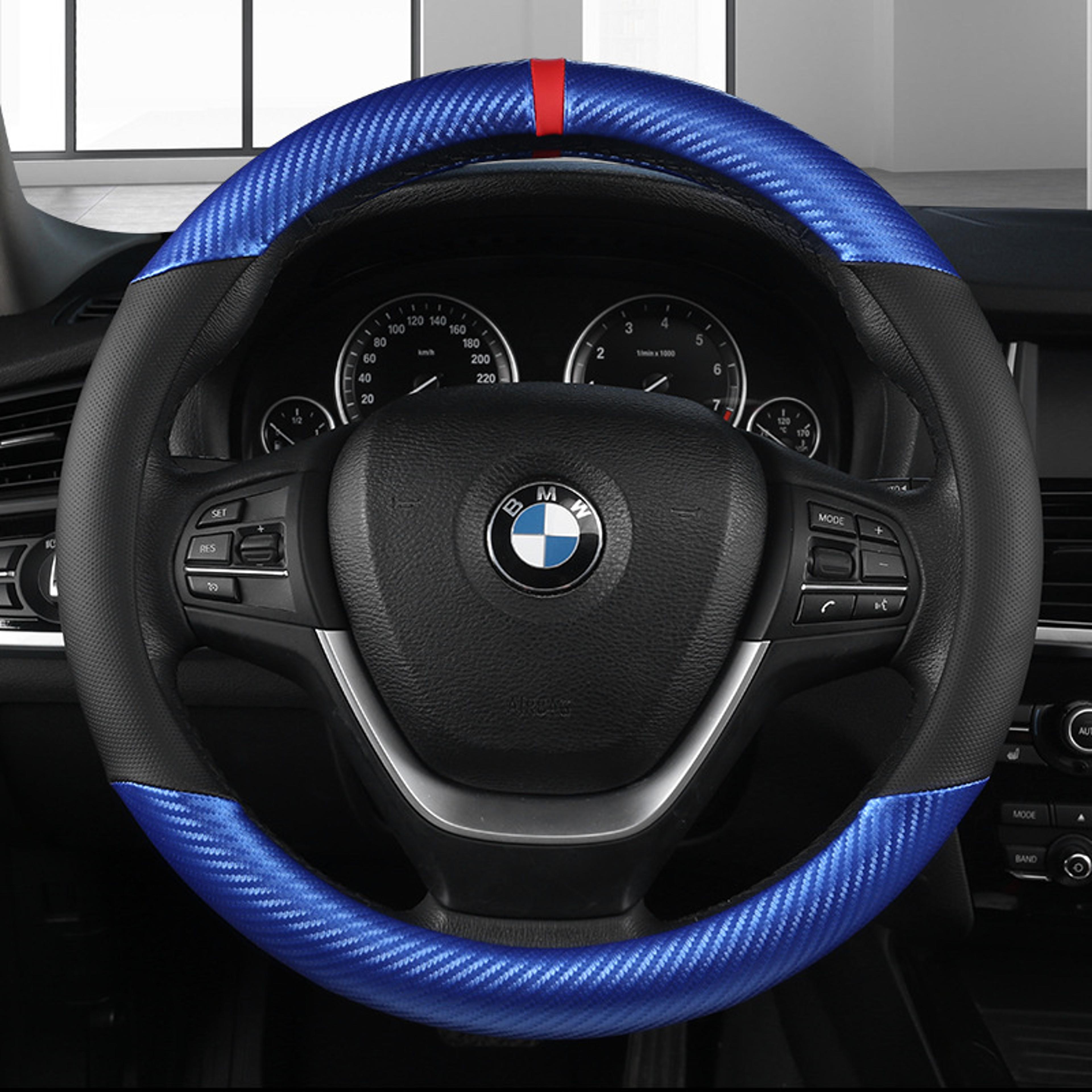 Universal D Shape Steering Wheel Cover Breathable Anti Slip Grip For Car Steering Wheels 5