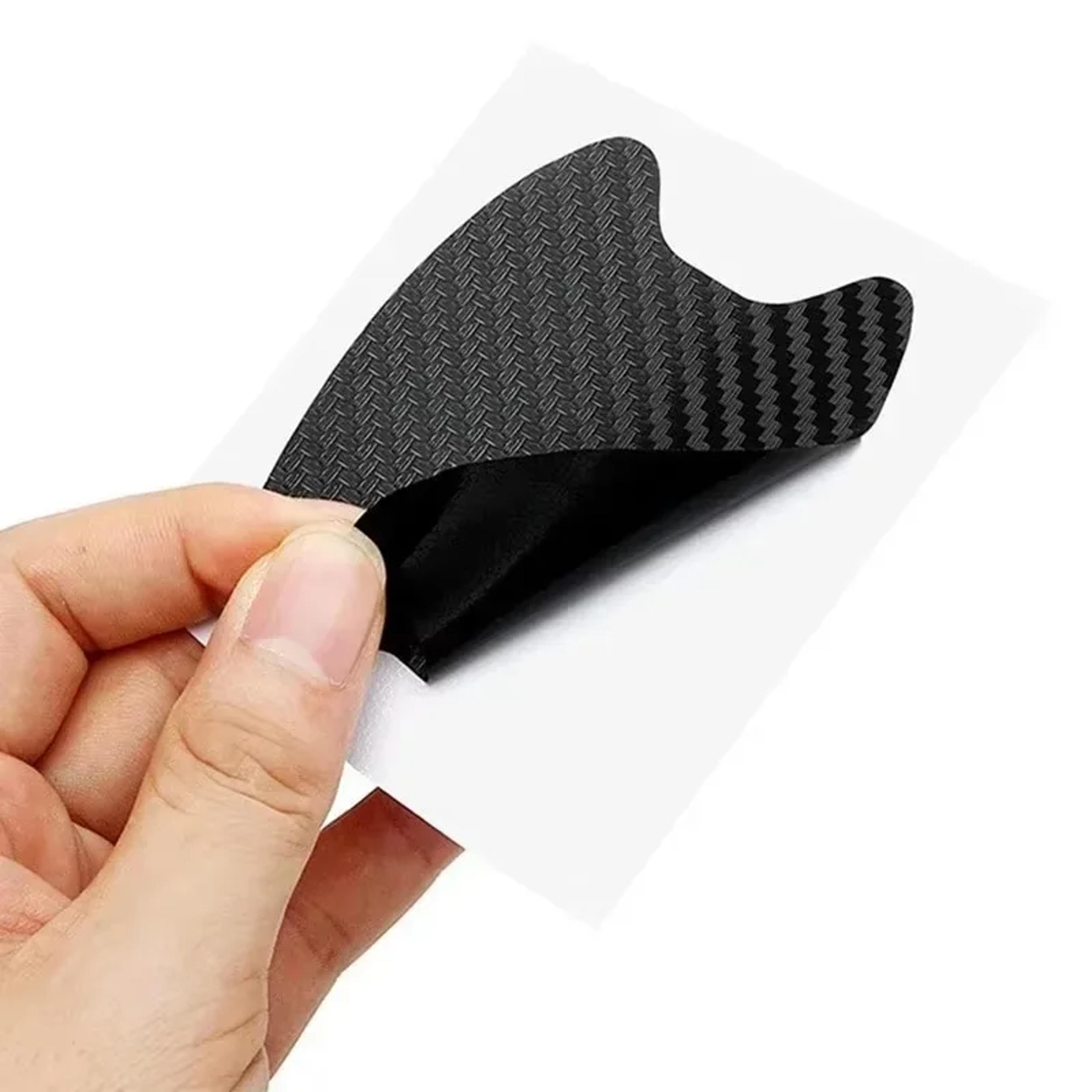 Carbon Fiber Car Door Handle Protector Scratch Resistant Protection Film Stickers 4