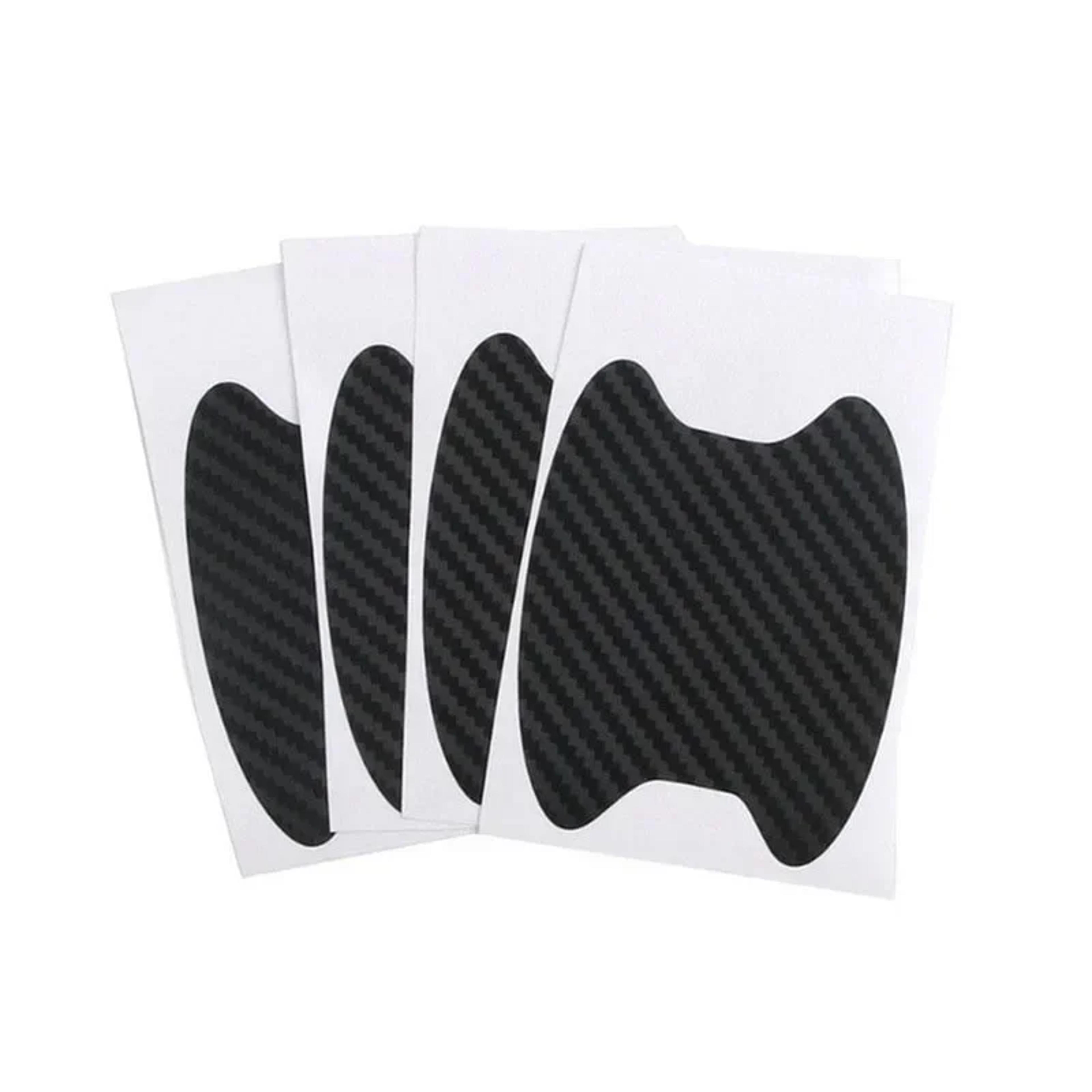 Carbon Fiber Car Door Handle Protector Scratch Resistant Protection Film Stickers 9