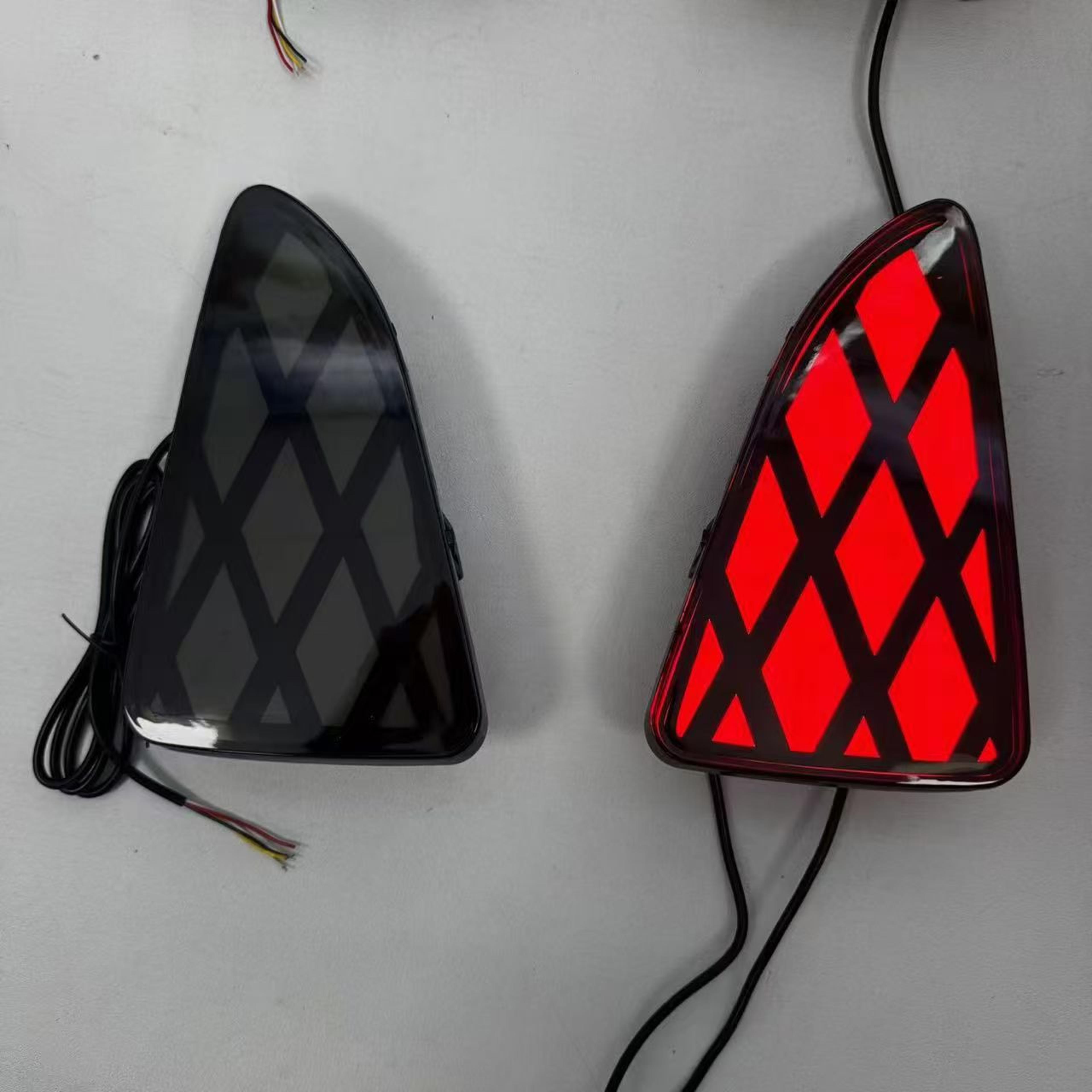 Toyota Yaris Rear Bumper Lights LED DRL Brake Reflector Assembly For Vitz 3