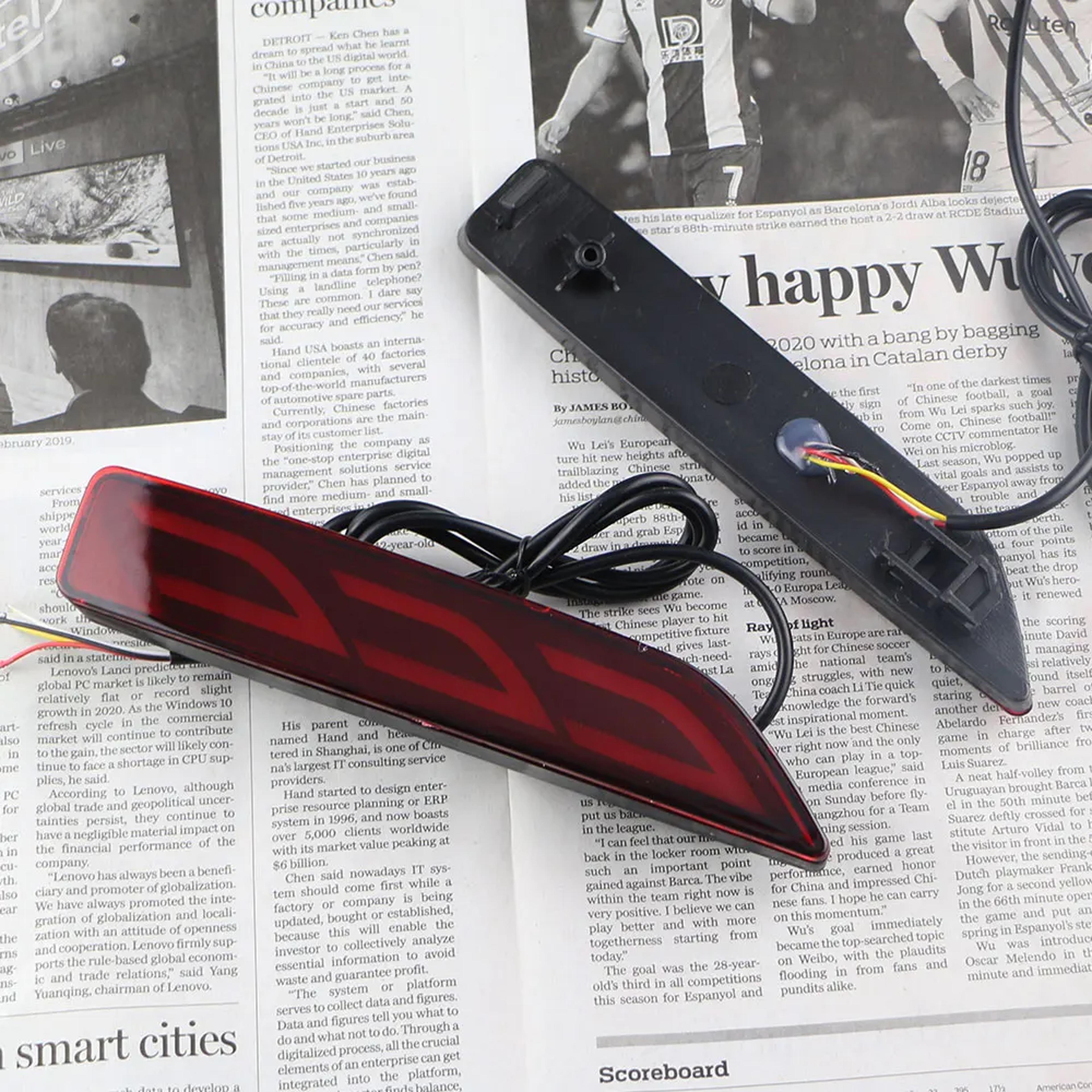 Honda BRV Rear Bumper Light LED Bumper Reflector Brake Light Set For BRV CRV City Mobilio 5