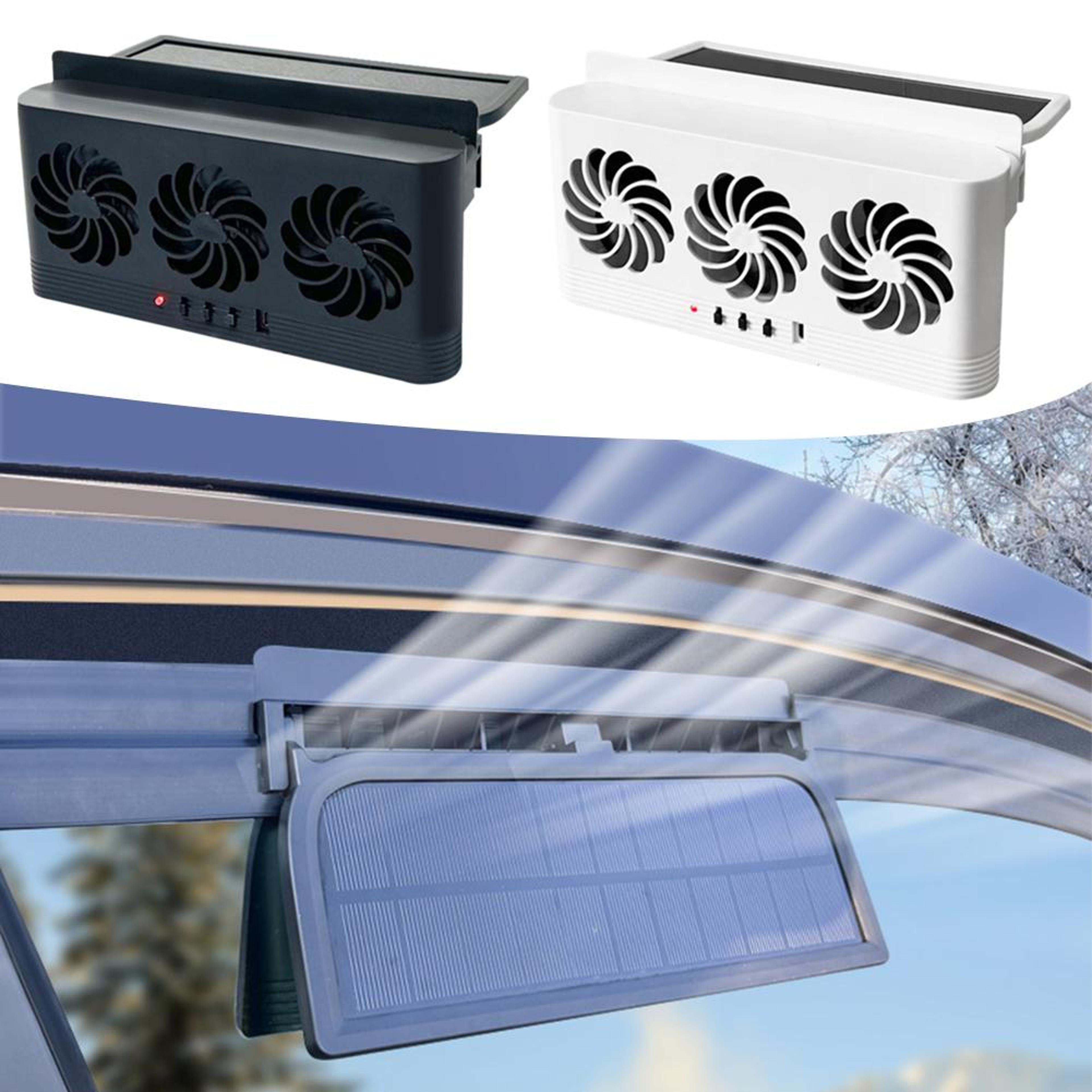 solar powered car fan window exhaust ventilator usb rechargeable car cooler fan
