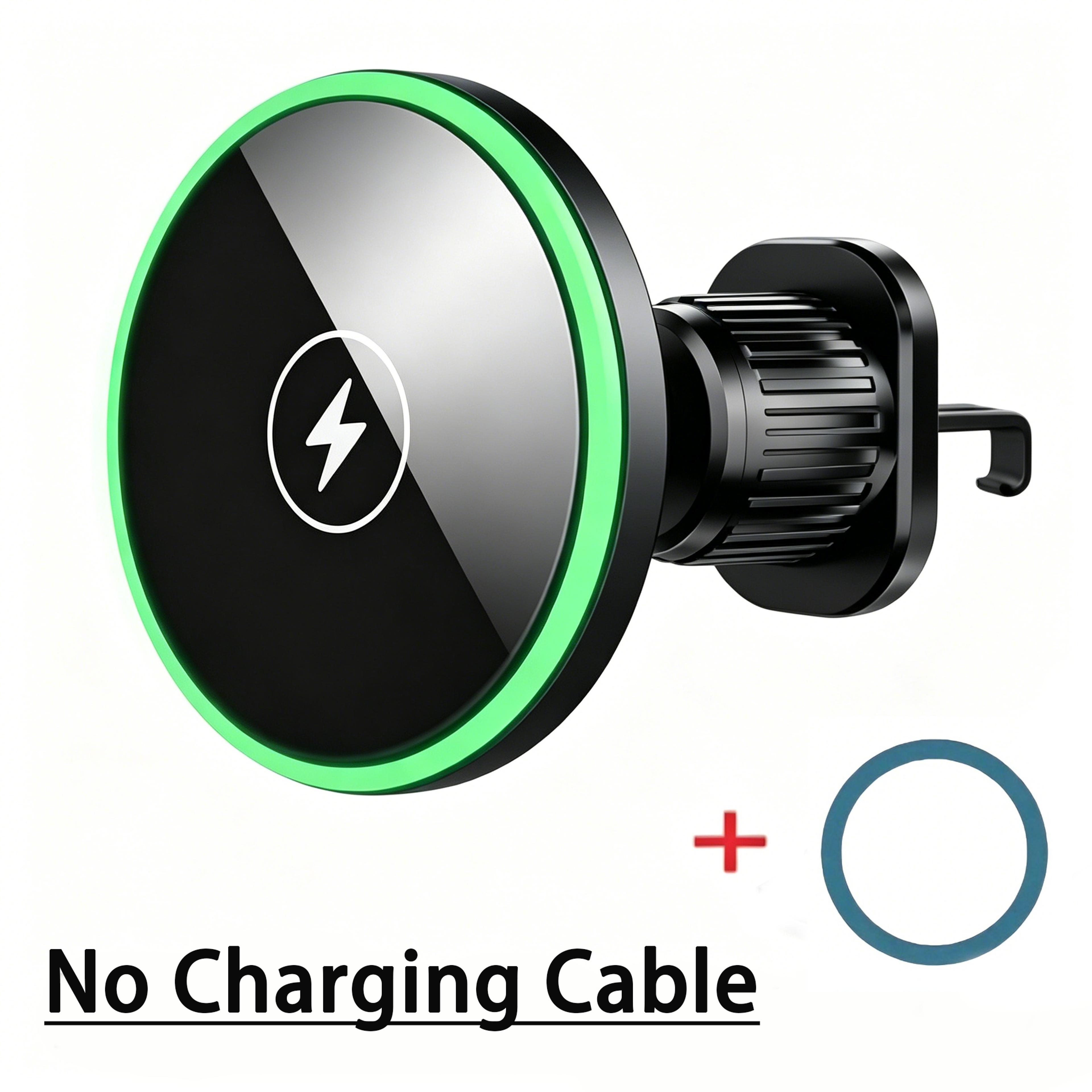 Magnetic Car Charger Wireless Phone Mount With LED Light For MagSafe IPhone 5