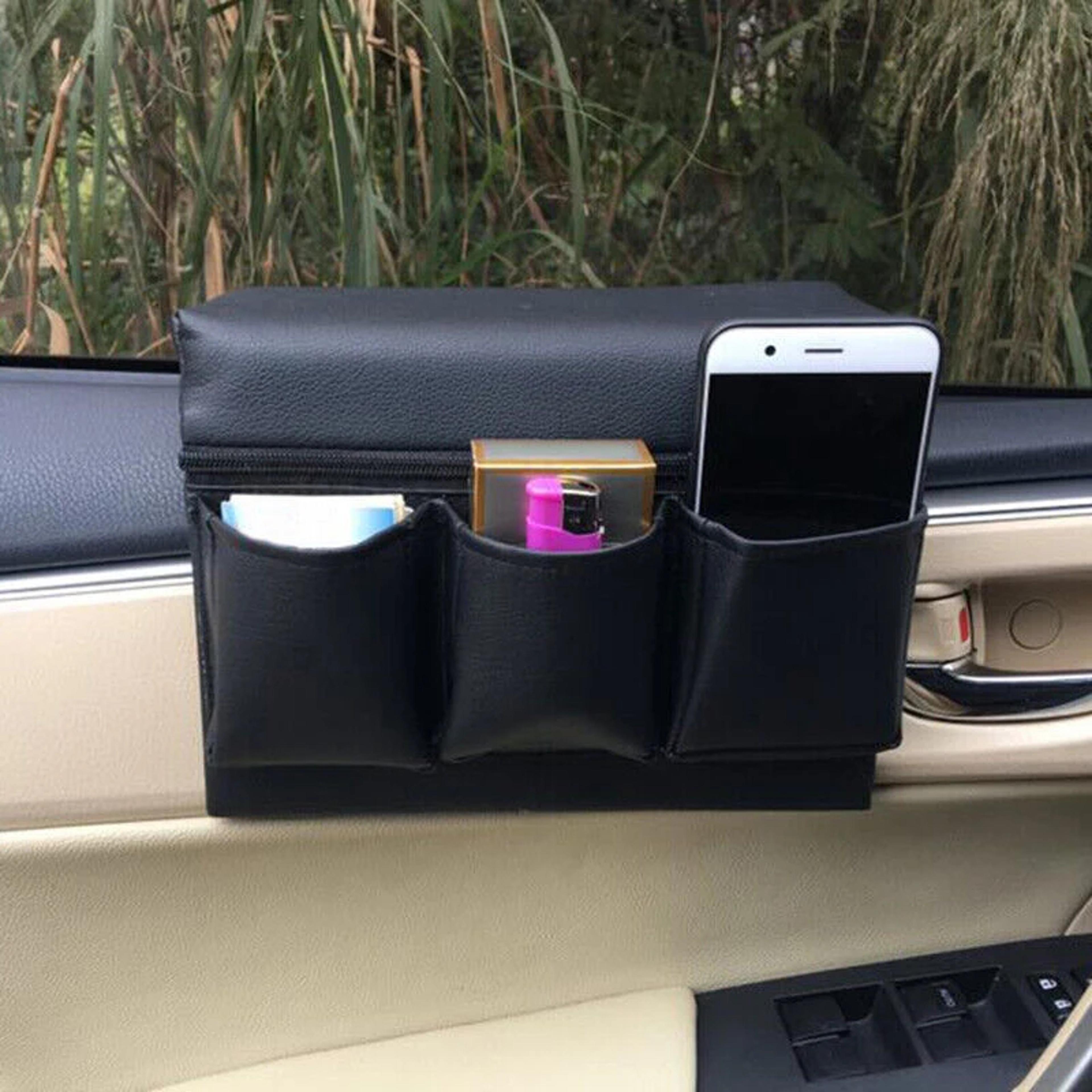 Universal Car Storage Organizer Hanging Pocket Phone Holder For Window Armrest And Trunk 0