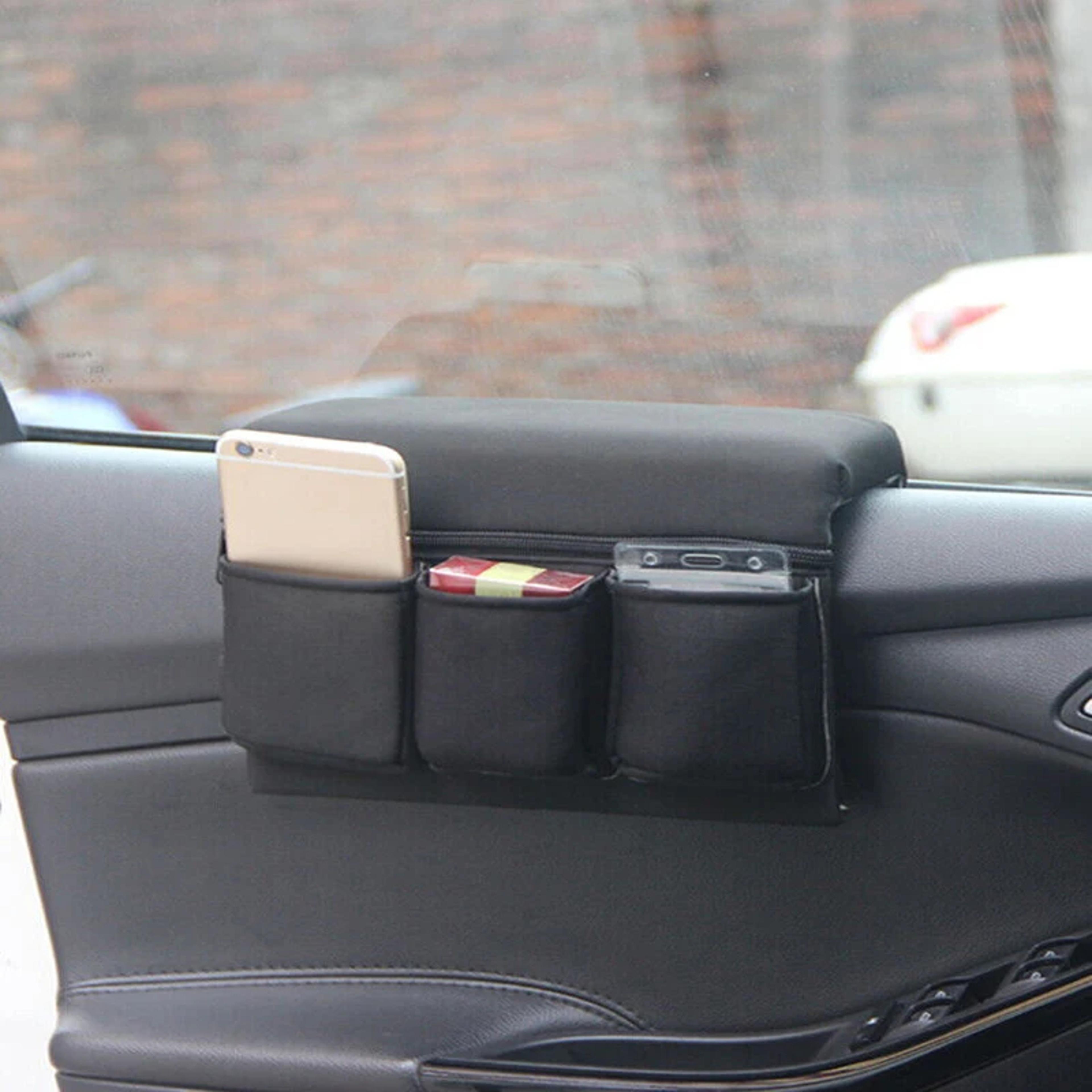 Universal Car Storage Organizer Hanging Pocket Phone Holder For Window Armrest And Trunk 1