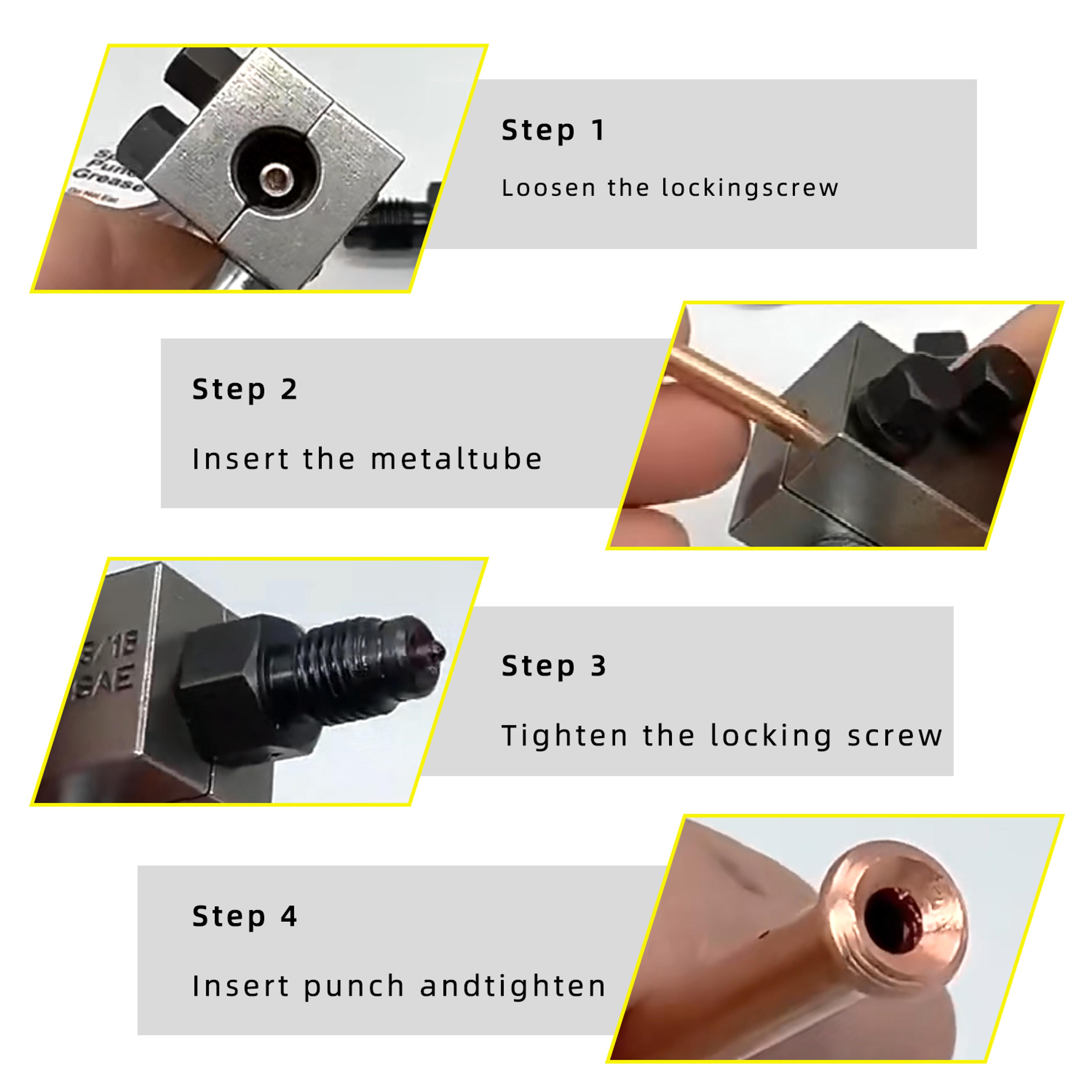 Brake Line Flaring Tool Double Flaring Tool For Automotive Motorcycle And Truck Brake Lines 2