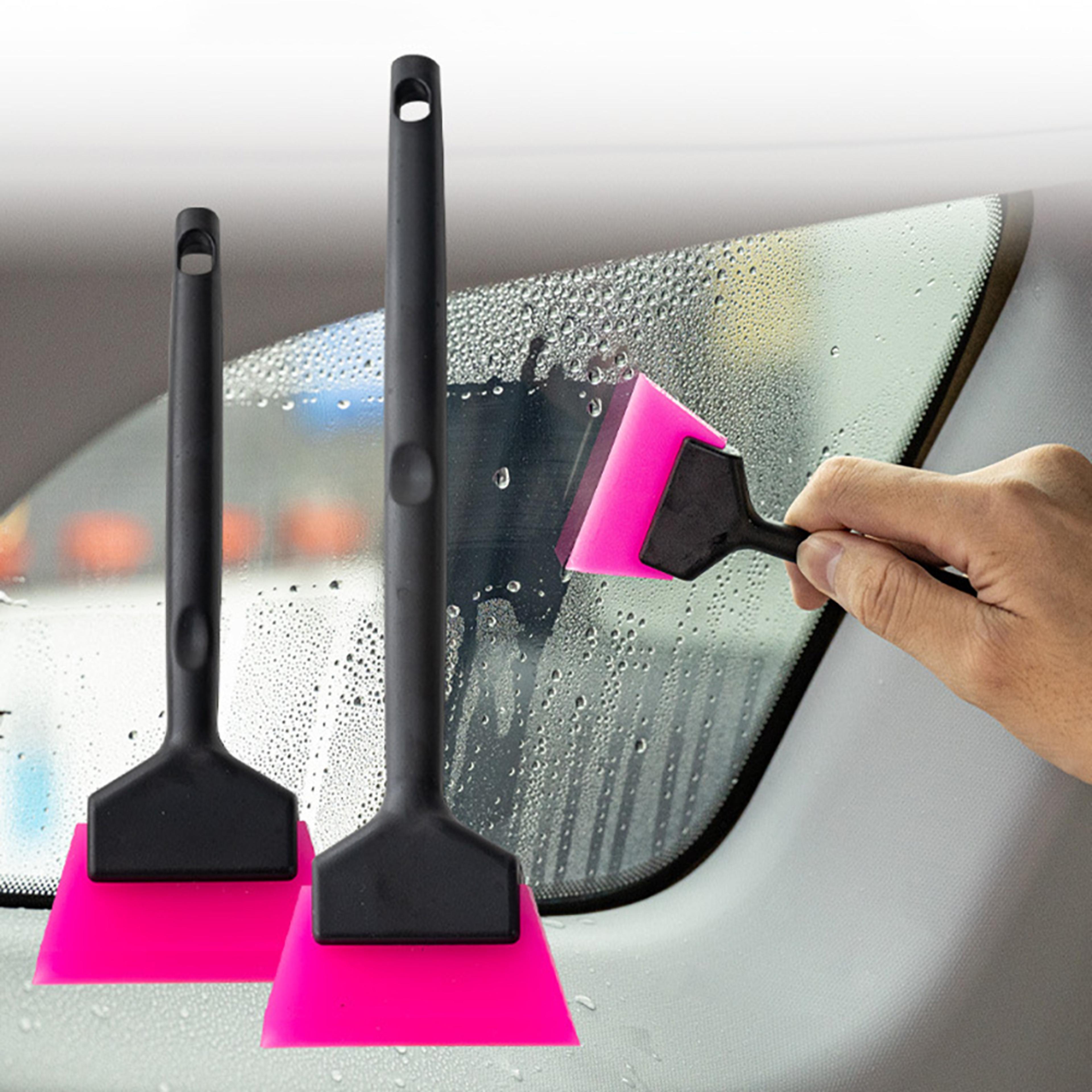 Long Handle Car Window Tint Squeegee Rubber PPF Water Remover 0