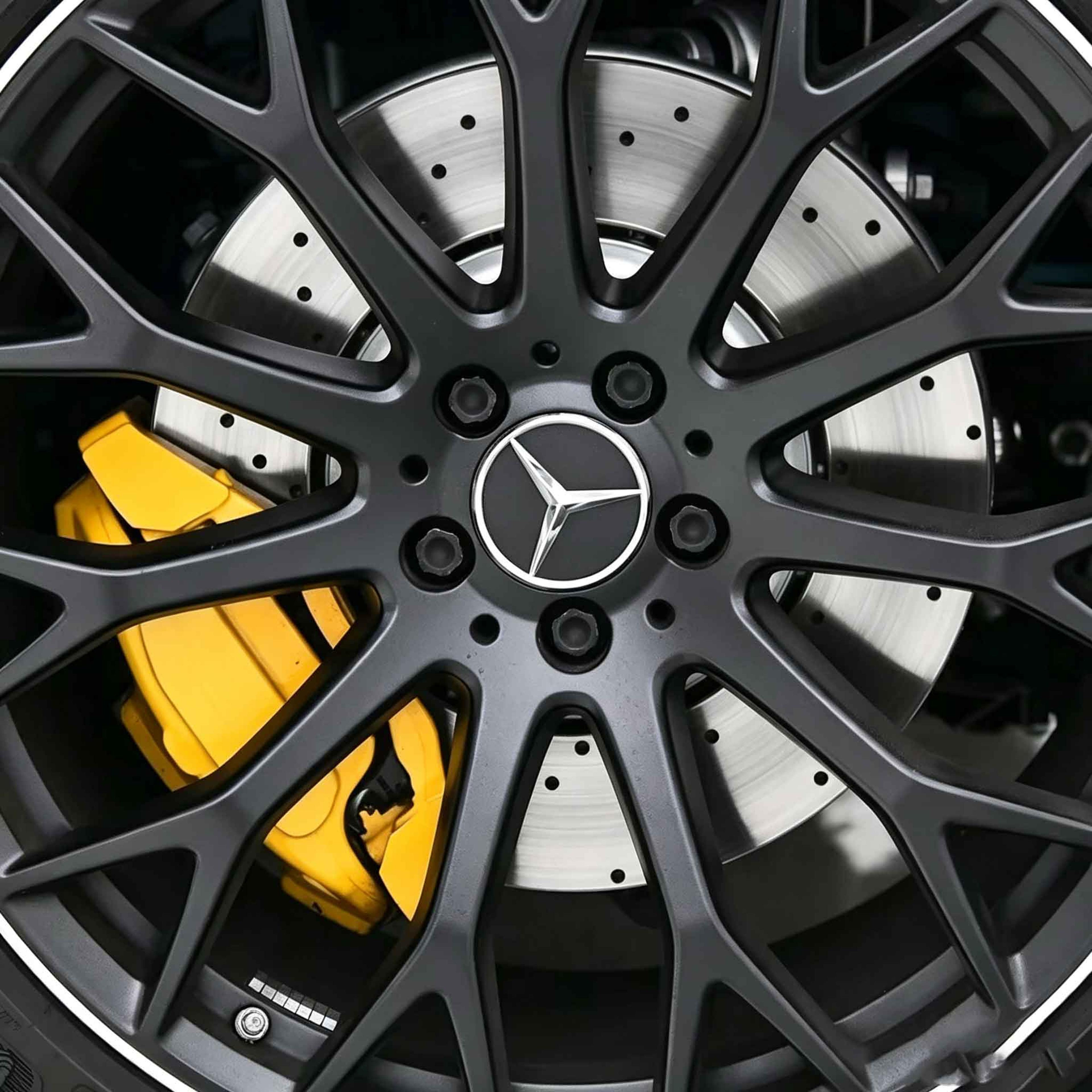 Wheel Hub Center Caps With Star Emblem Replacement 3